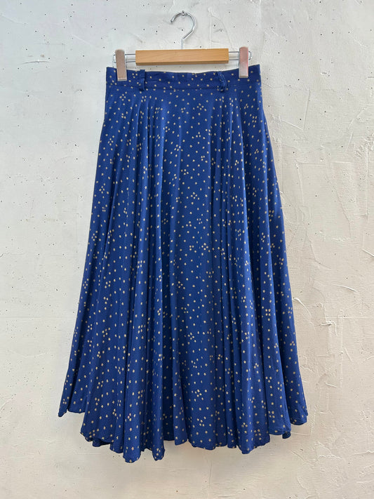 Vintage Viscose Skirt 〜C&A〜 [F30341]