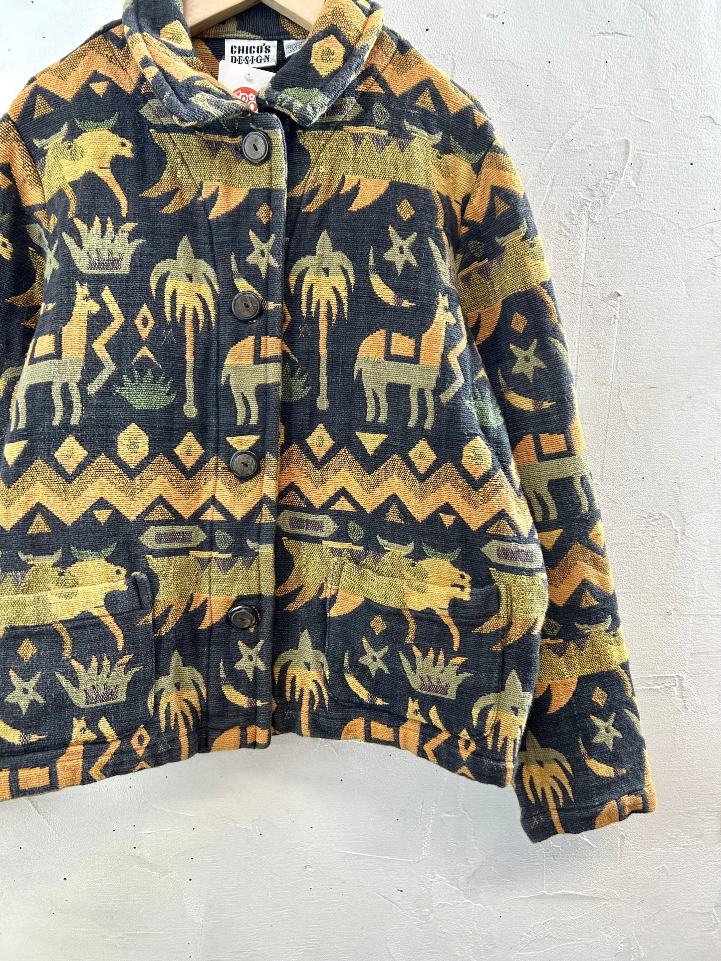 Vintage Rug Jacket 〜CHICO'S〜 [L29035]