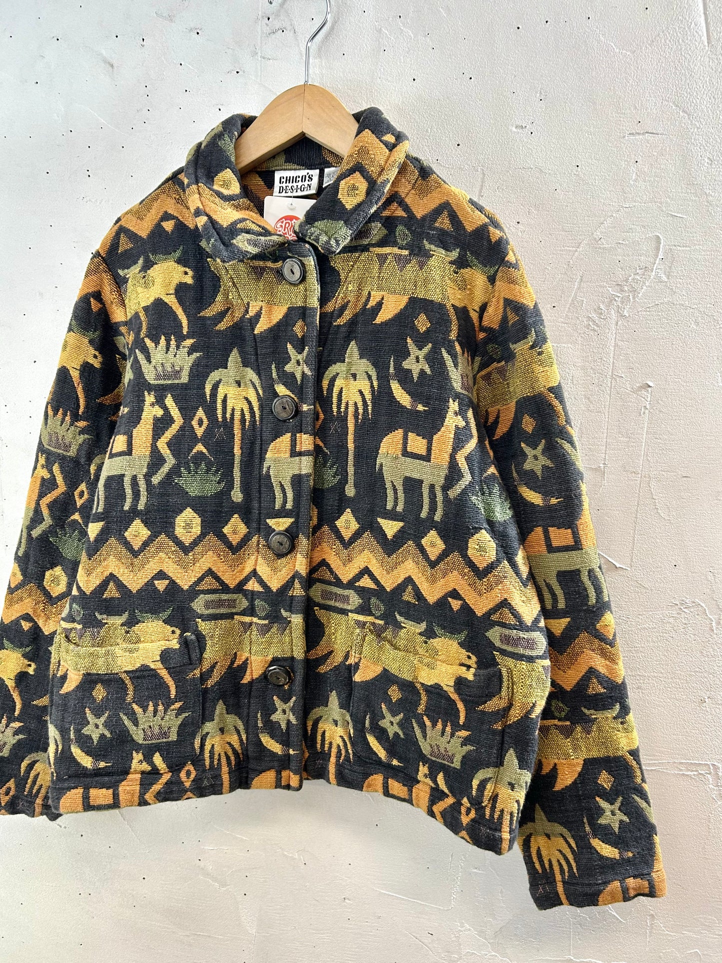 Vintage Rug Jacket 〜CHICO'S〜 [L29035]