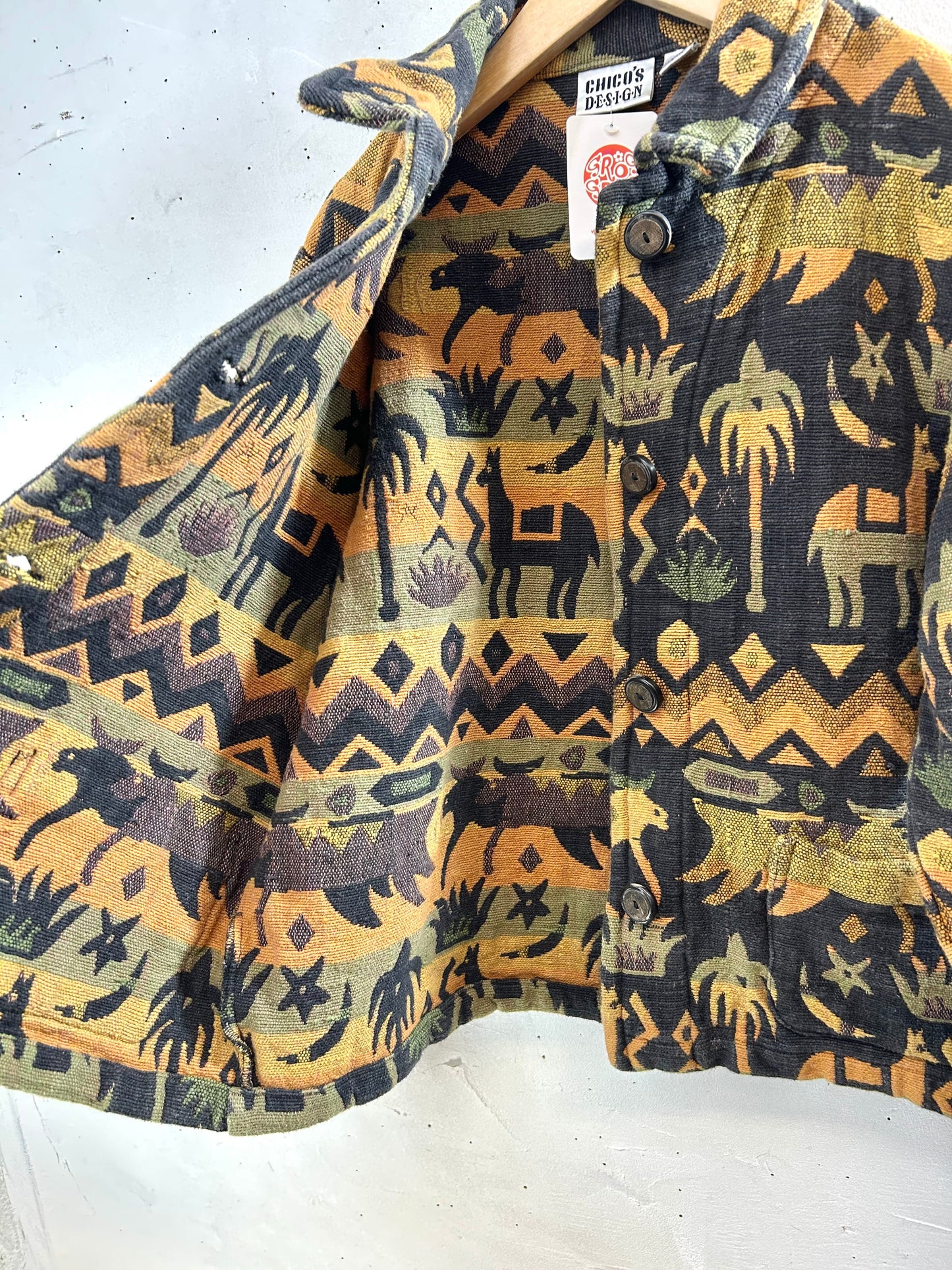 Vintage Rug Jacket 〜CHICO'S〜 [L29035]