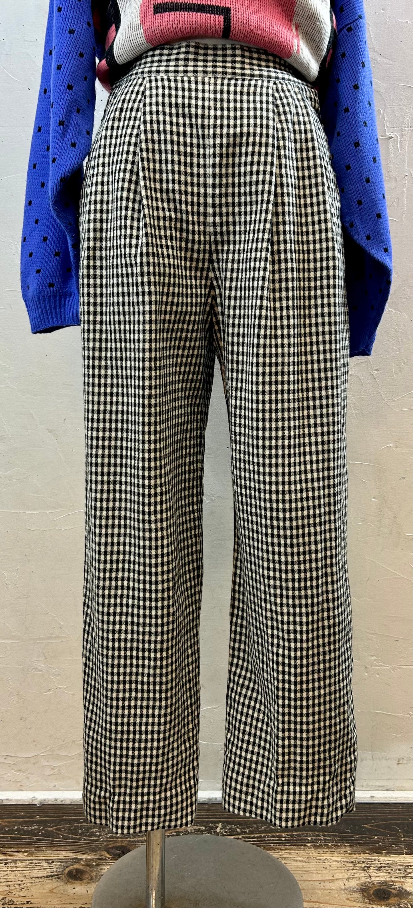 Vintage Plaid Pants [K28810]