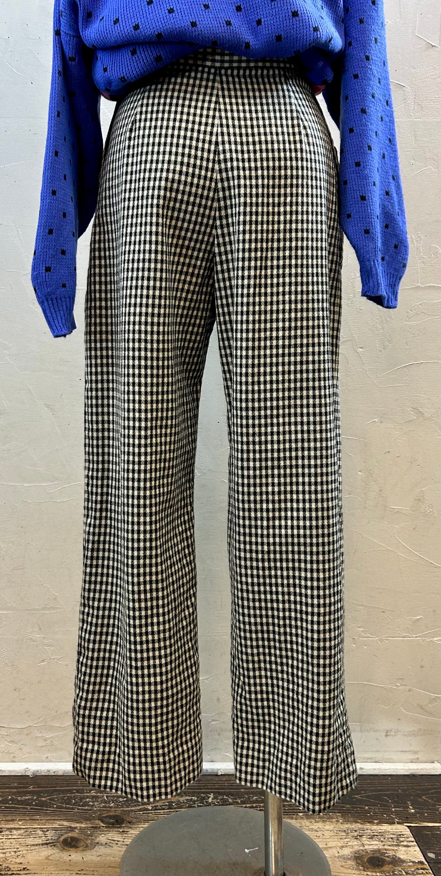 Vintage Plaid Pants [K28810]