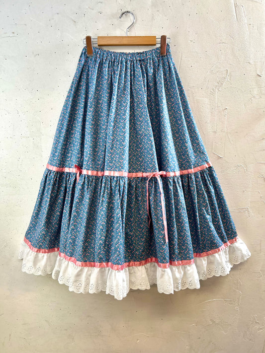 '70sVintage Tiered Skirt  [G30784]
