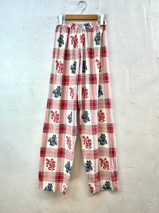 Vintage Plaid Pants  [D29927]