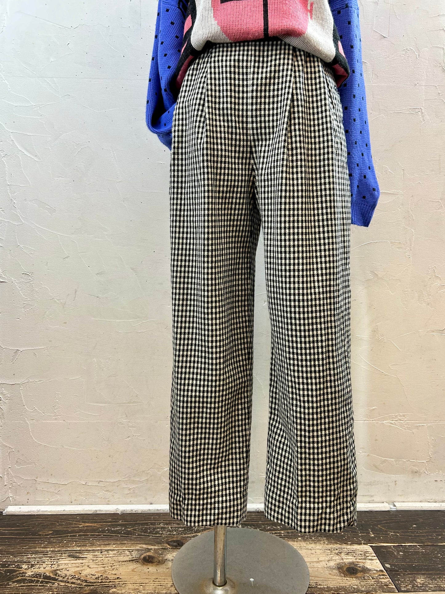 Vintage Plaid Pants [K28810]