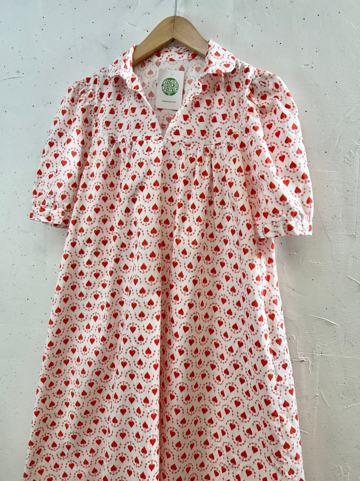 Vintage Heart Pattern Dress [F30354]