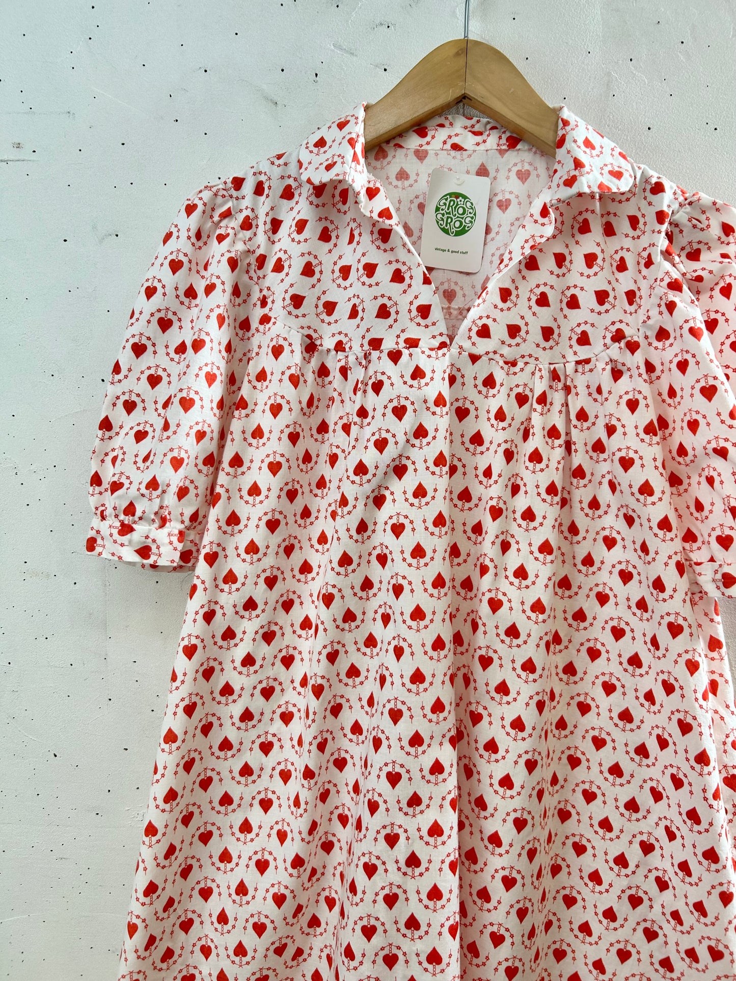 Vintage Heart Pattern Dress [F30354]