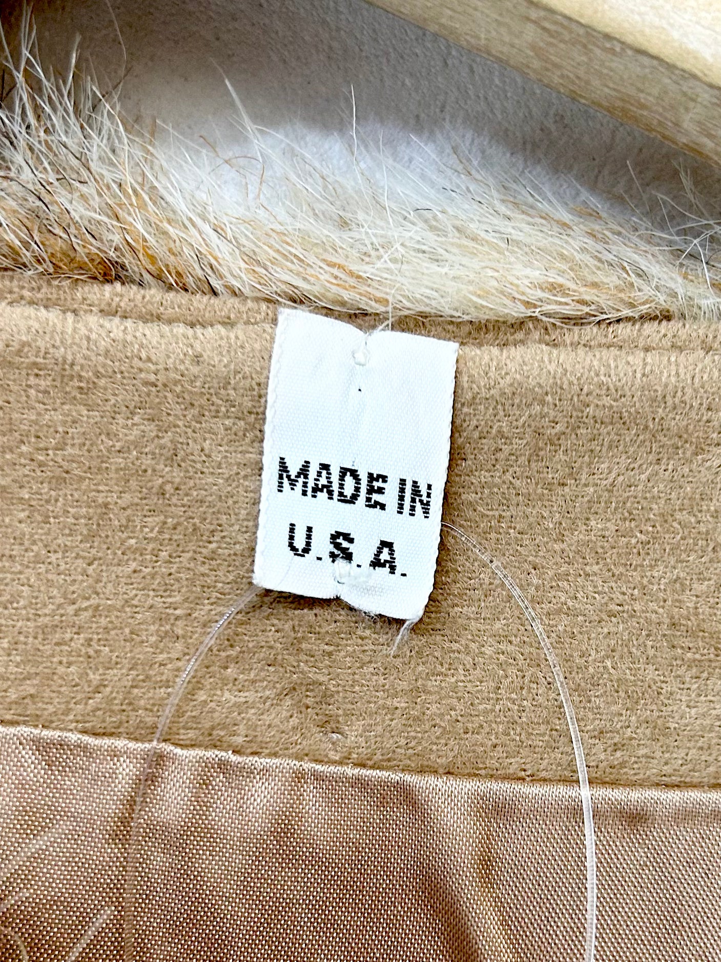 Vintage Faux Fur Vest MADE IN USA [J25234]