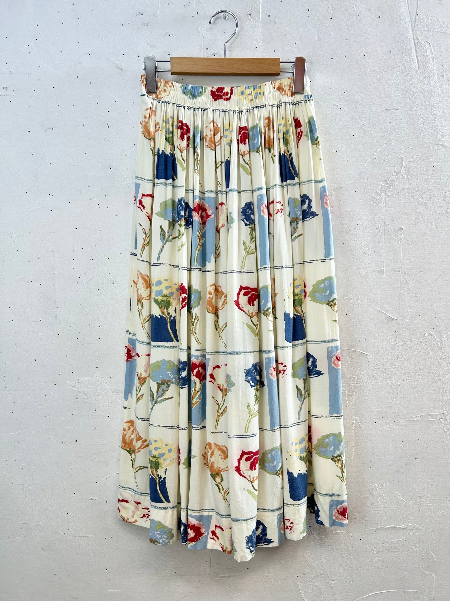 Vintage Rayon Skirt MADE IN USA [C29697]