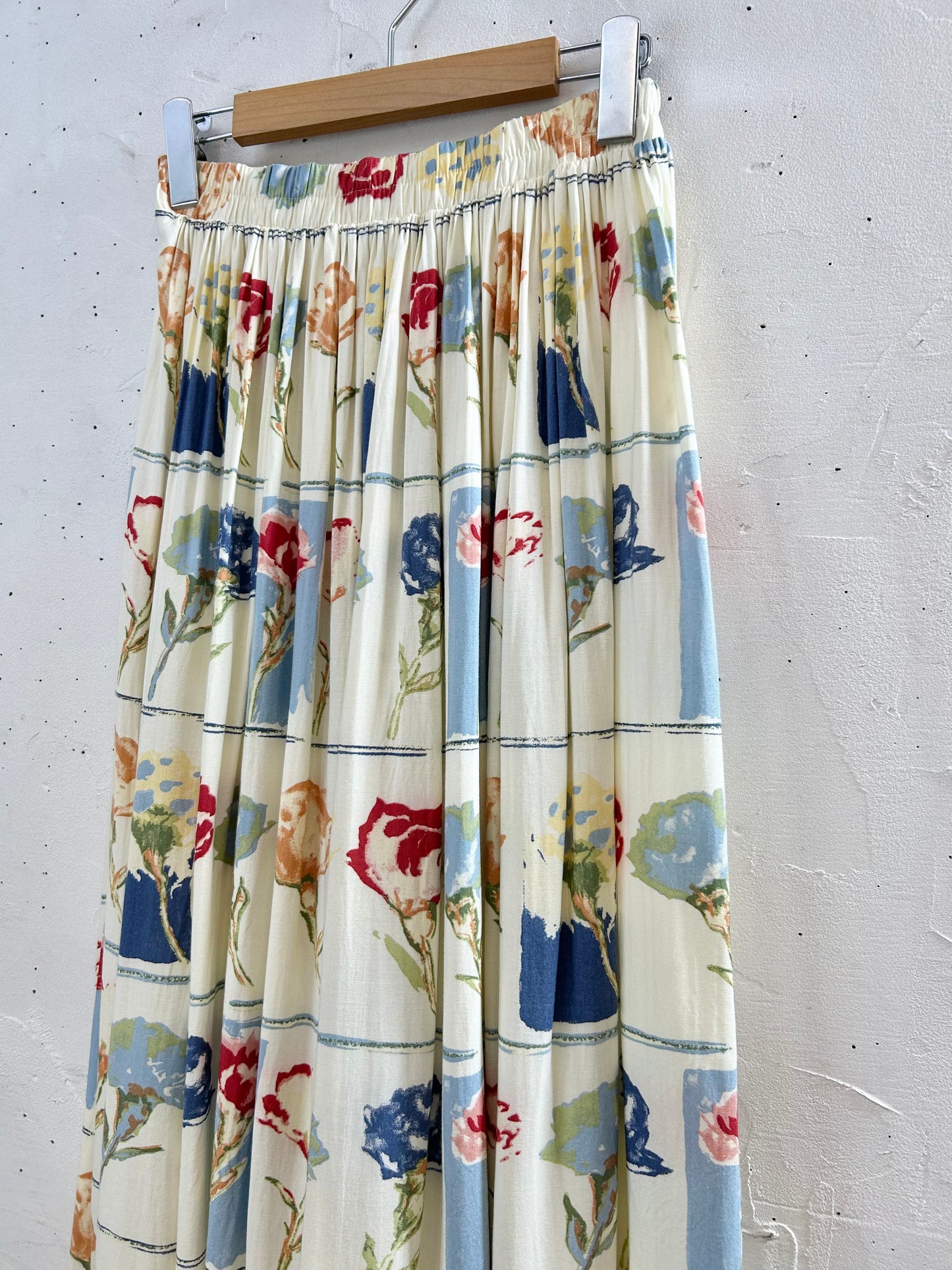 Vintage Rayon Skirt MADE IN USA [C29697]