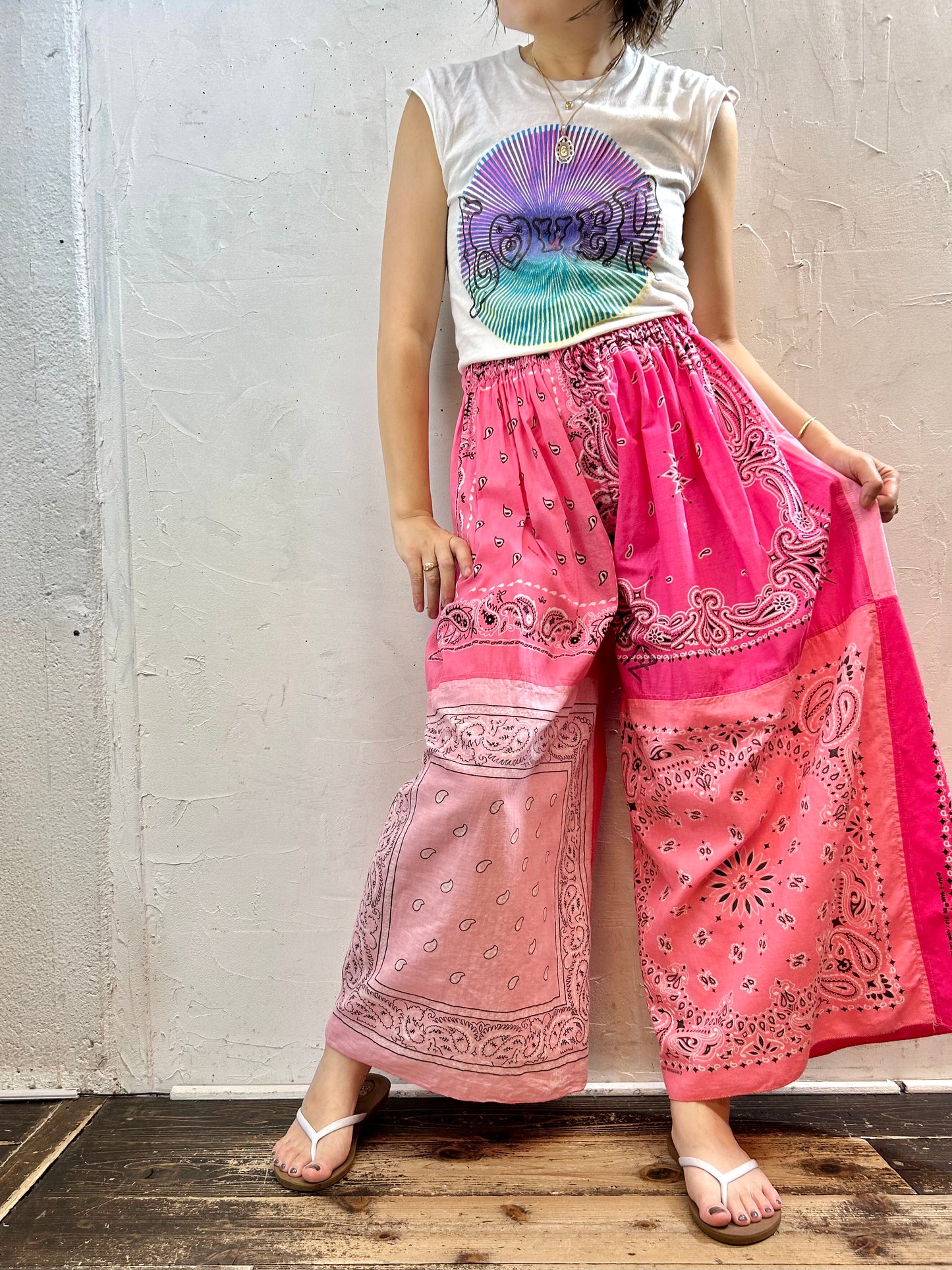 Vintage Bandana Pants 〜Amy Nina〜 [G27848]