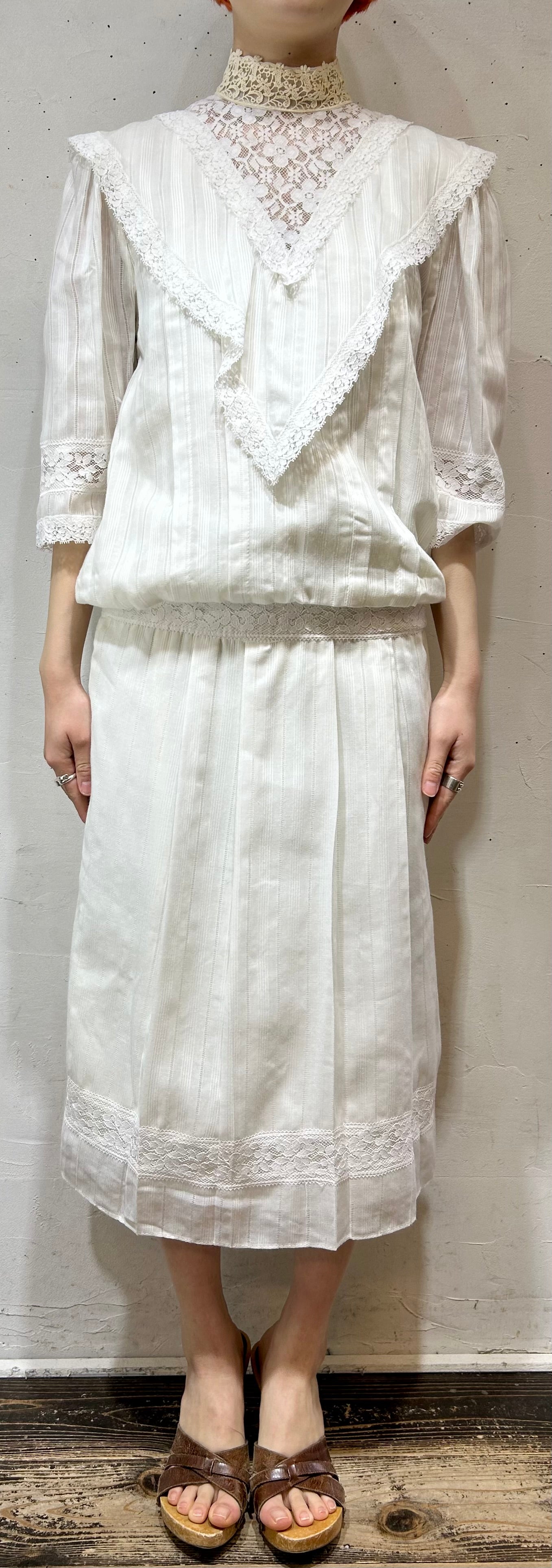 ’80s Vintage Dress 〜GUNNE SAX〜[B26331]