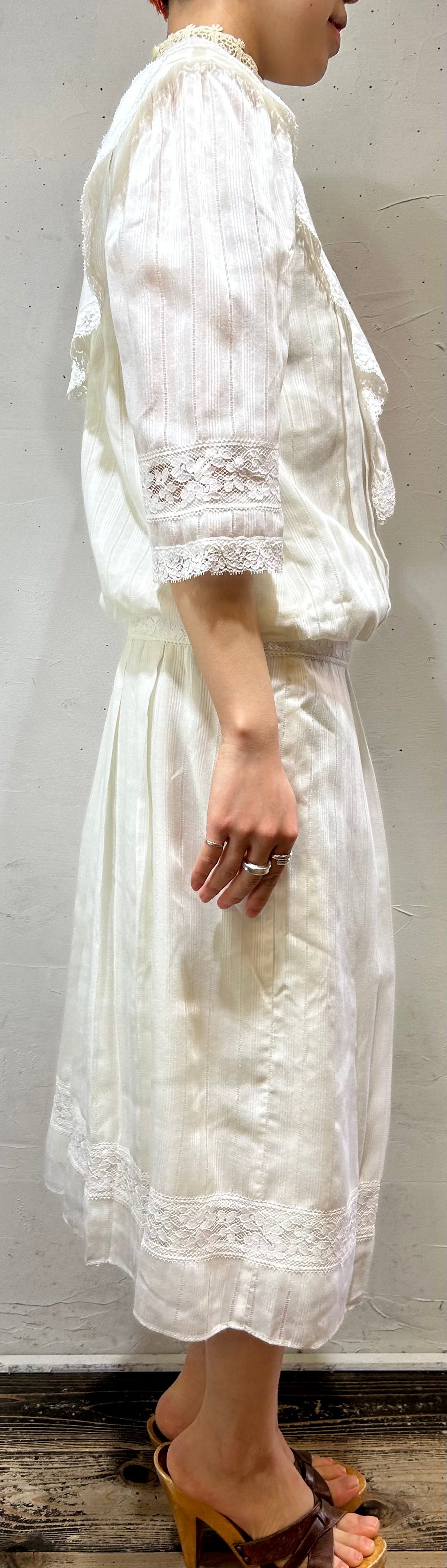 ’80s Vintage Dress 〜GUNNE SAX〜[B26331]