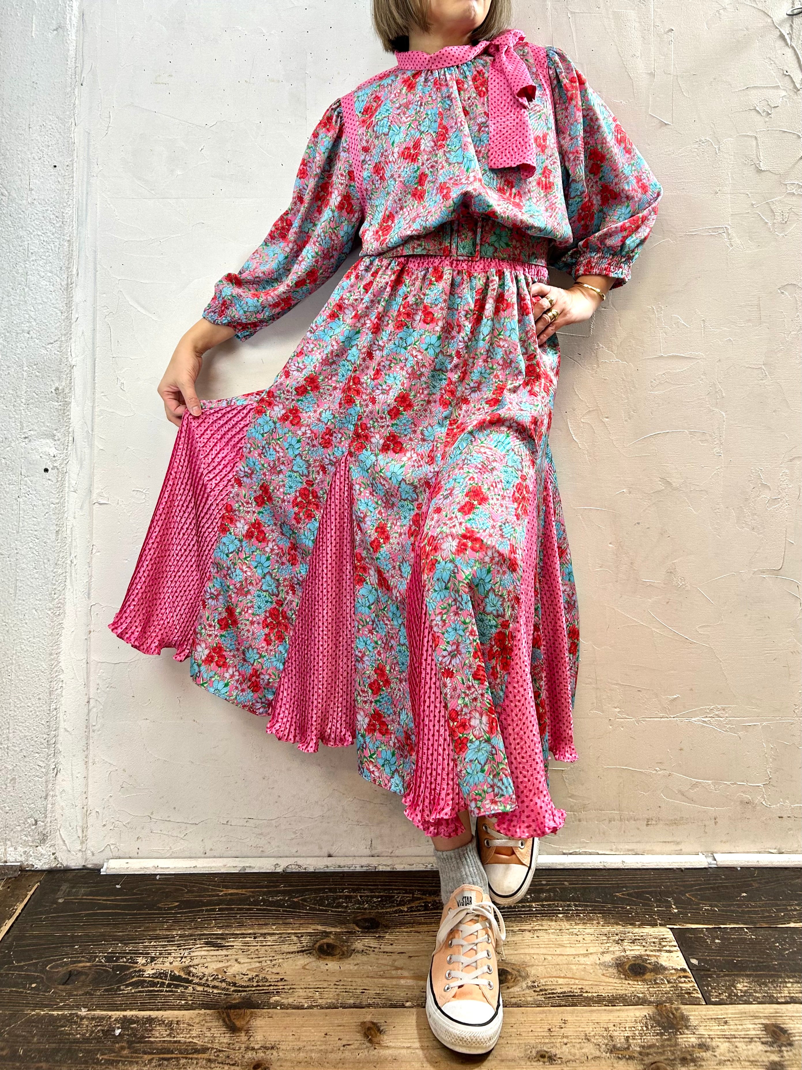 80s Vintage Dress 〜Diane Freis〜 [L29043] – GROGGROG