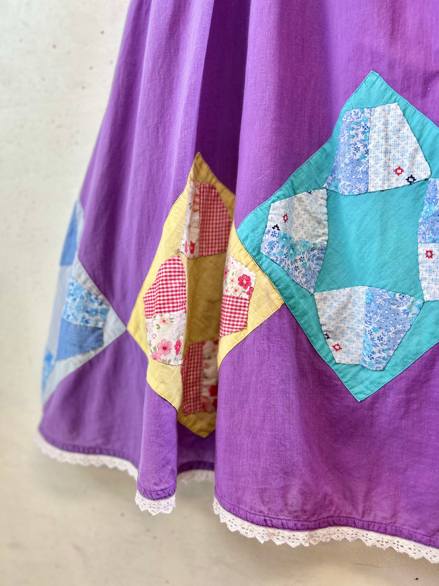 '70s Vintage Patchwork Skirt [G30783]