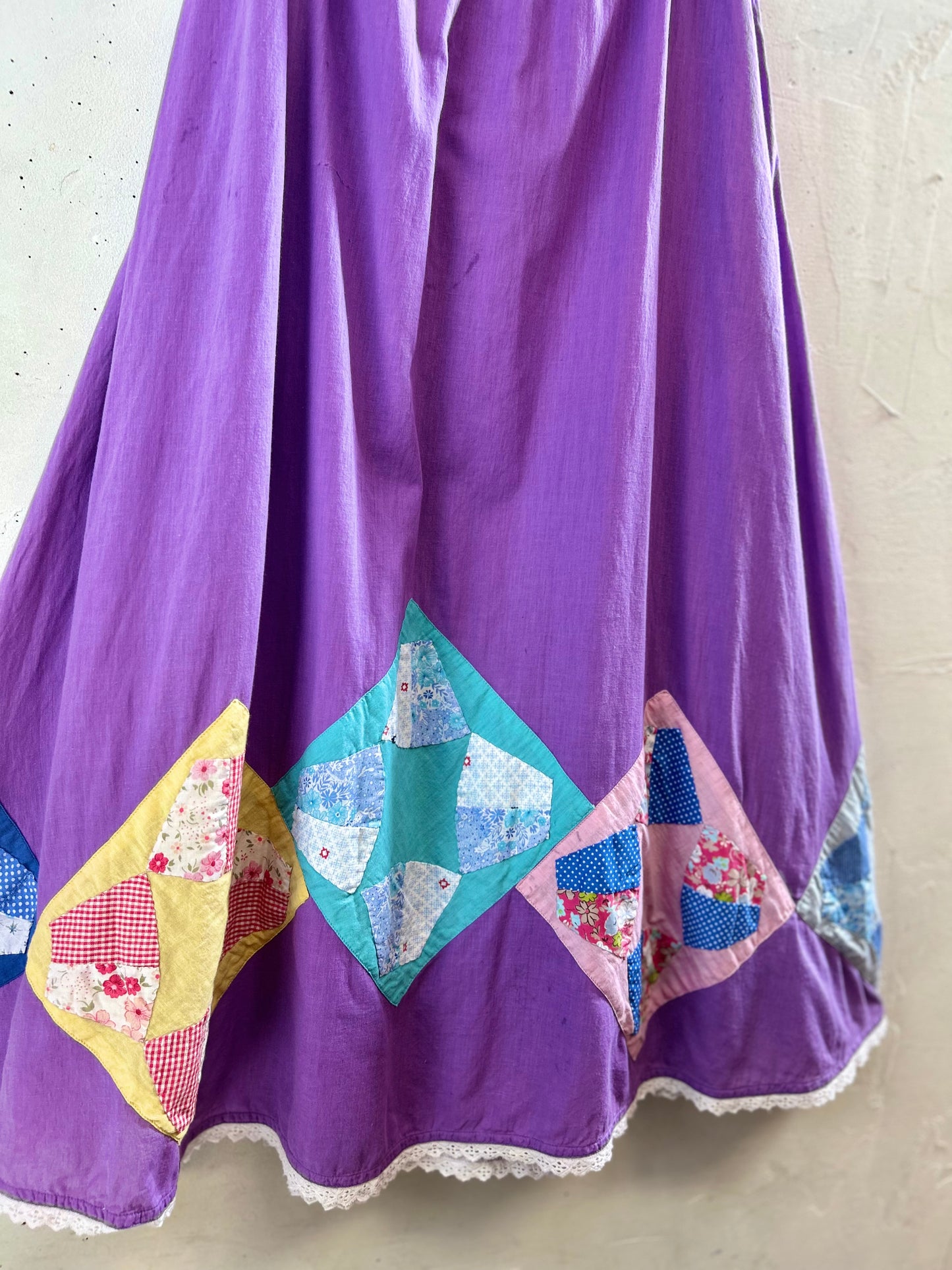 '70s Vintage Patchwork Skirt [G30783]
