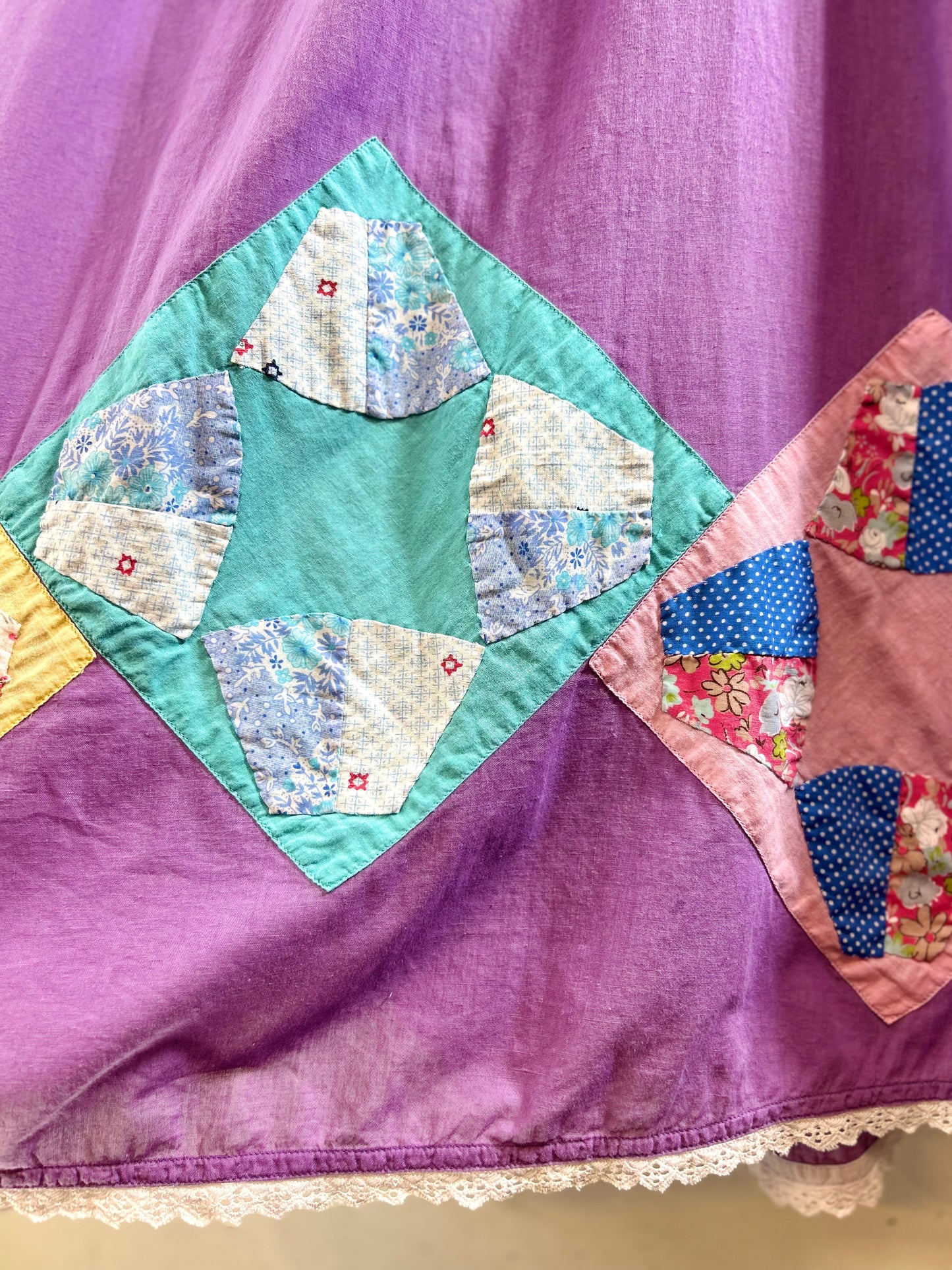 '70s Vintage Patchwork Skirt [G30783]