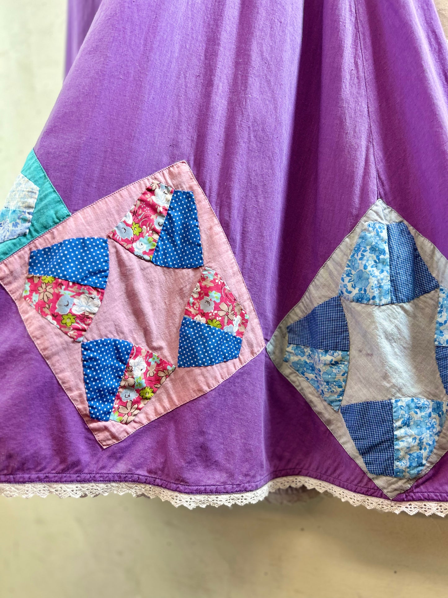 '70s Vintage Patchwork Skirt [G30783]