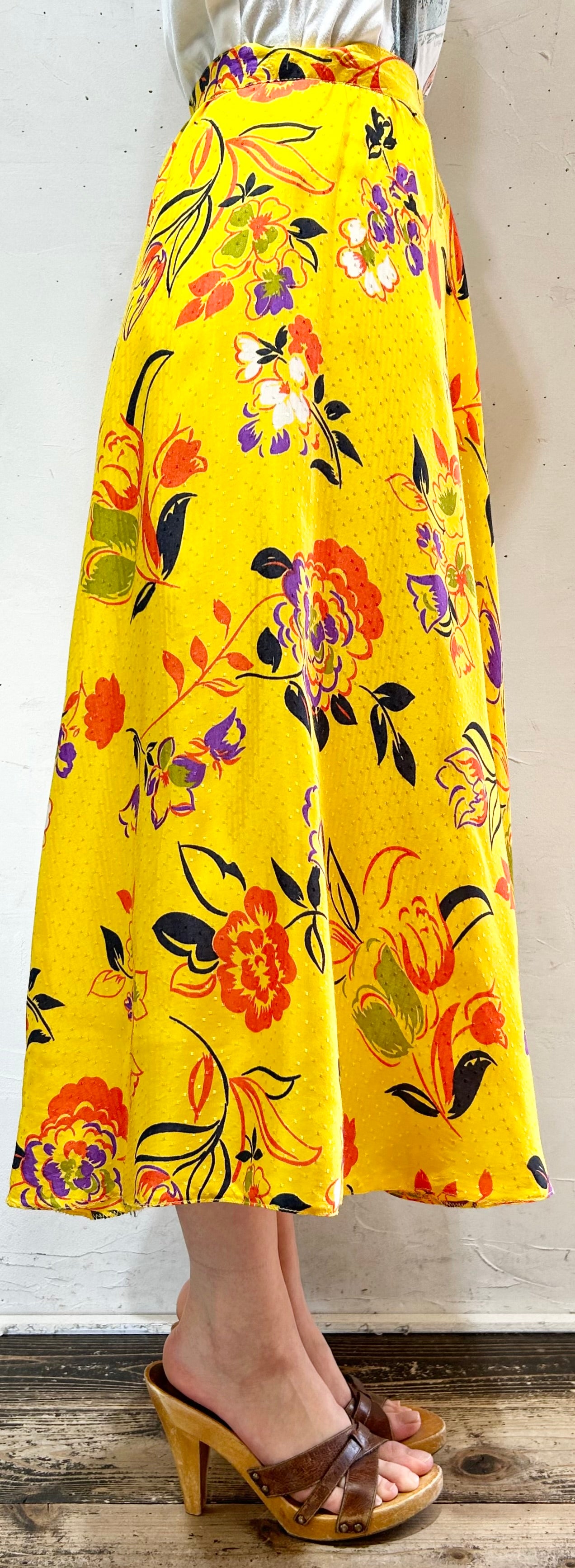 Vintage Viscose Skirt [D26829]