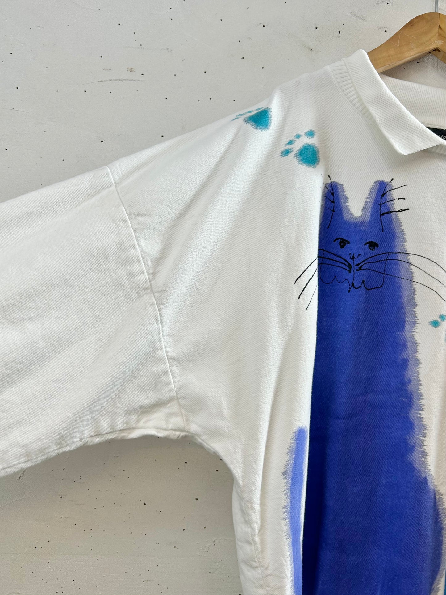 Vintage Hand Painted Sweat MADE IN USA [F30351]