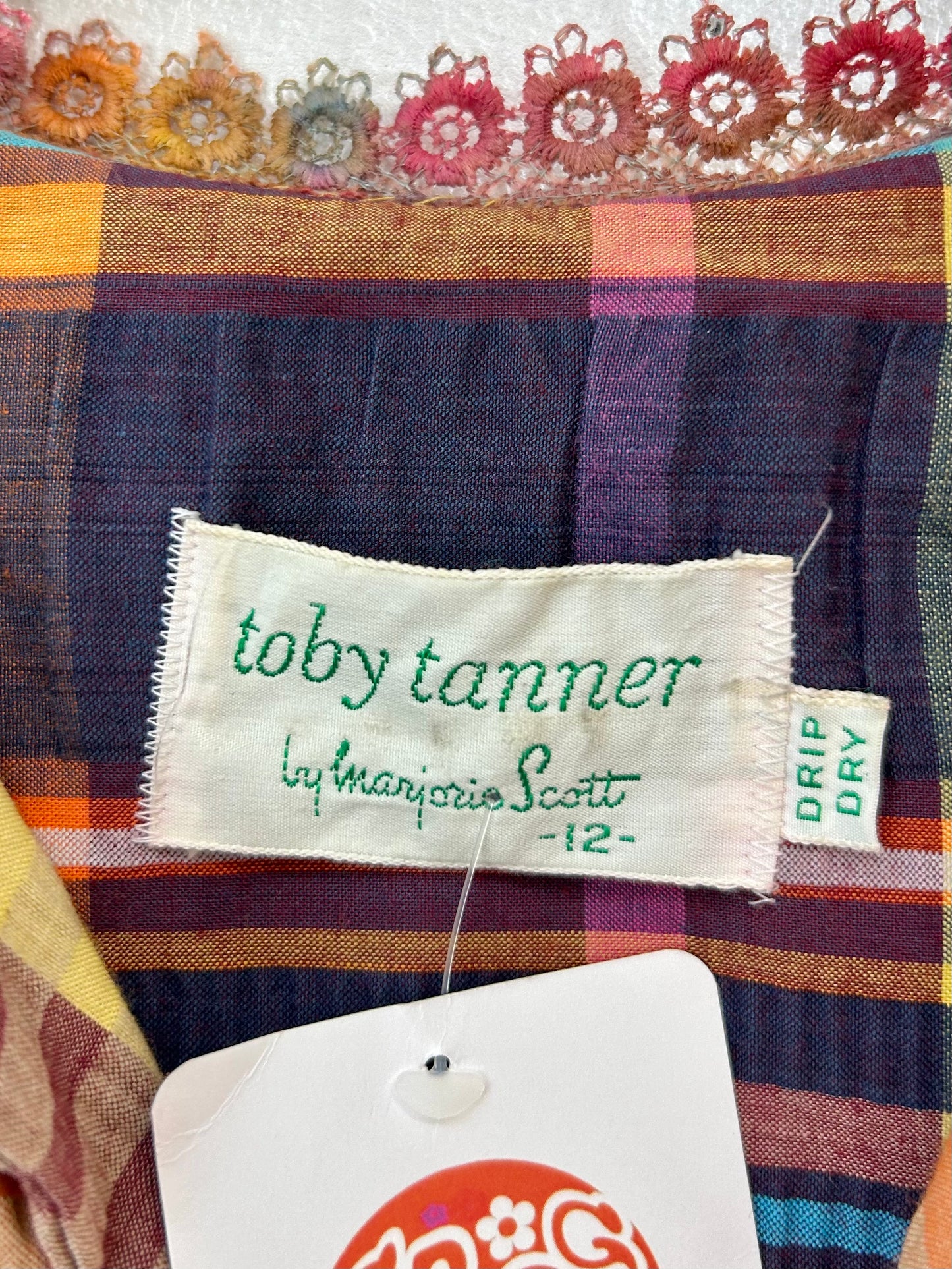 ’70s Plaid Dress [C29704]