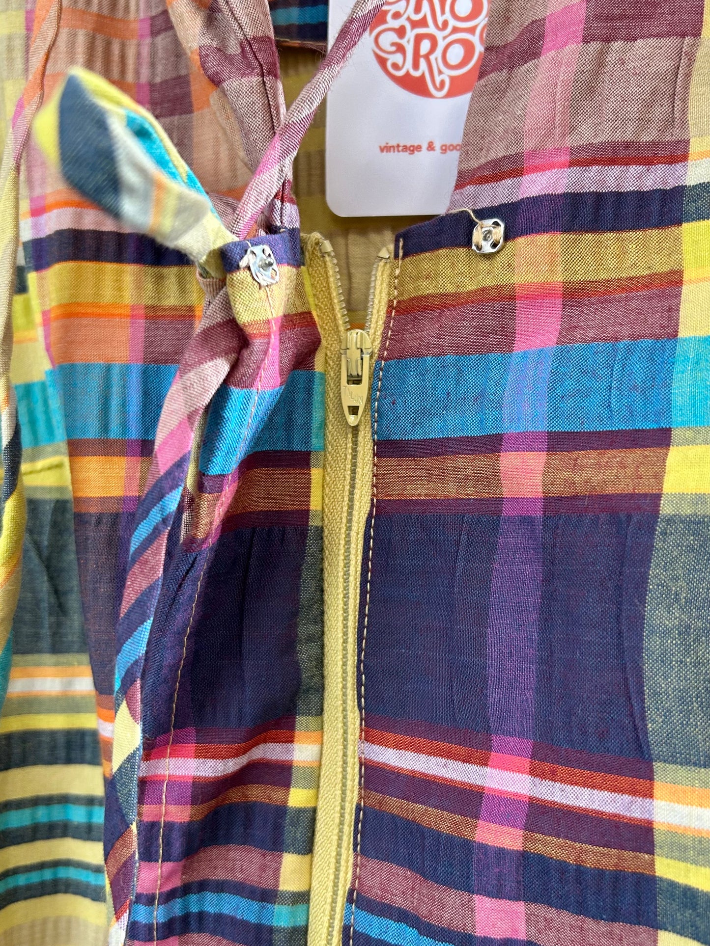 ’70s Plaid Dress [C29704]