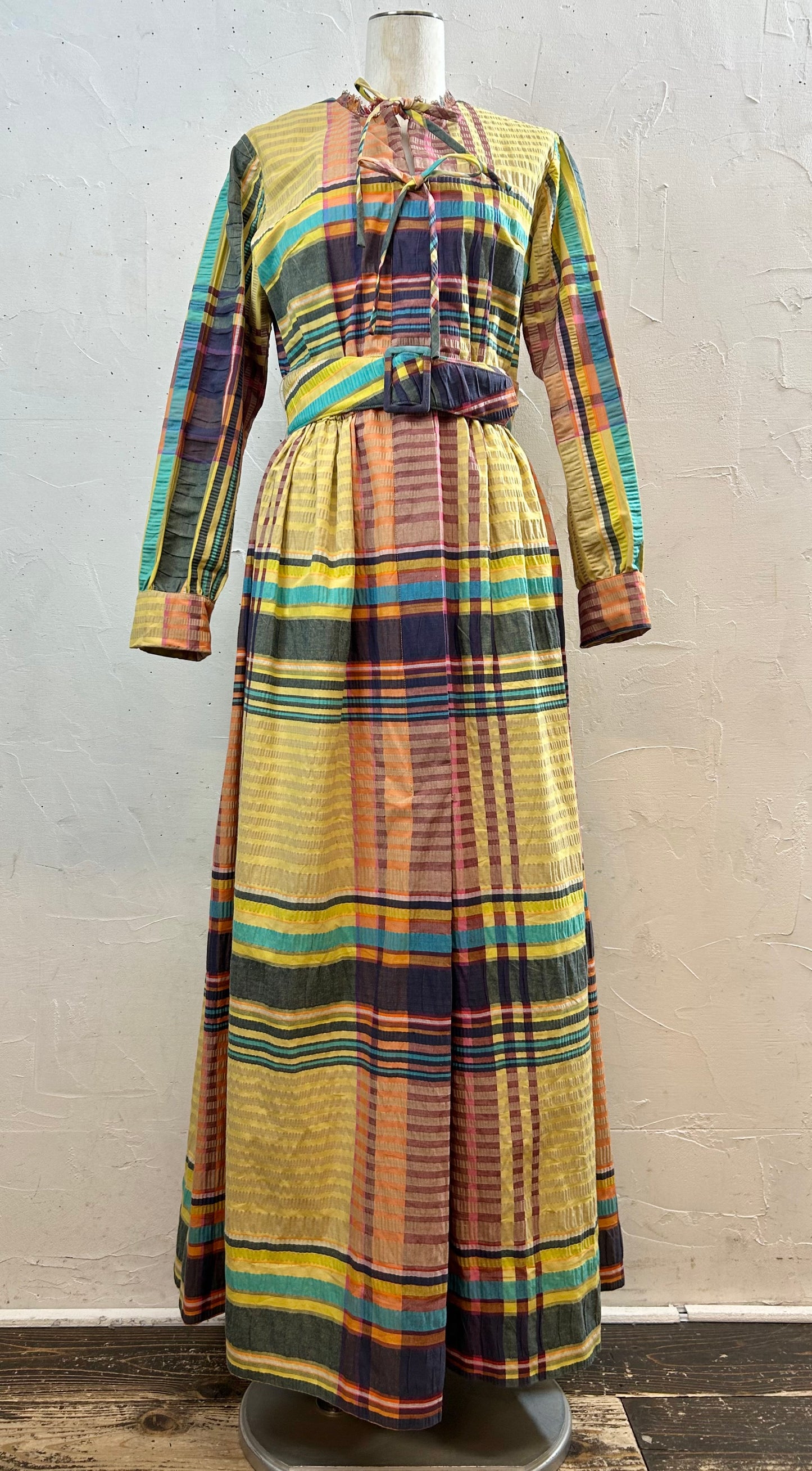’70s Plaid Dress [C29704]
