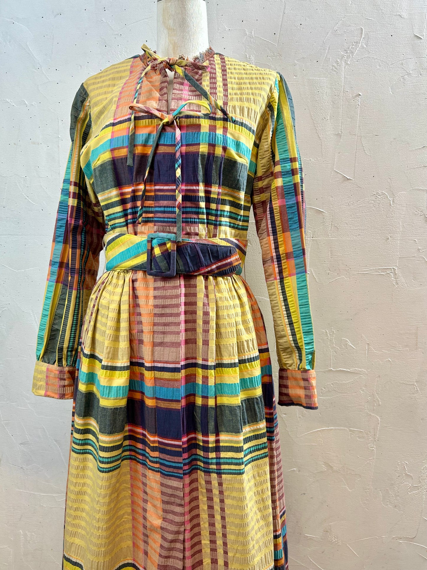 ’70s Plaid Dress [C29704]