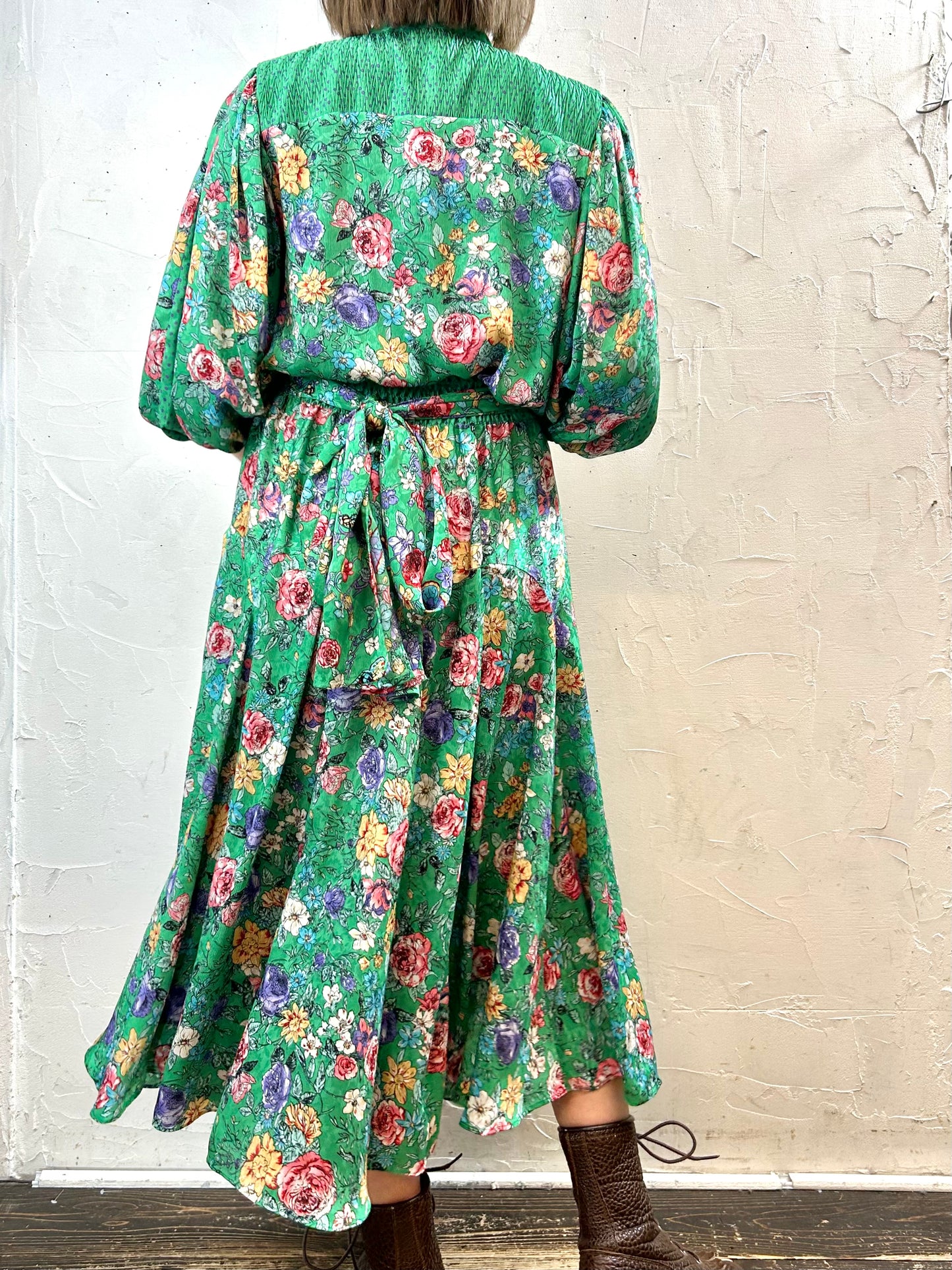 ’80s Vintage Dress 〜Diane Freis〜 [L29044]