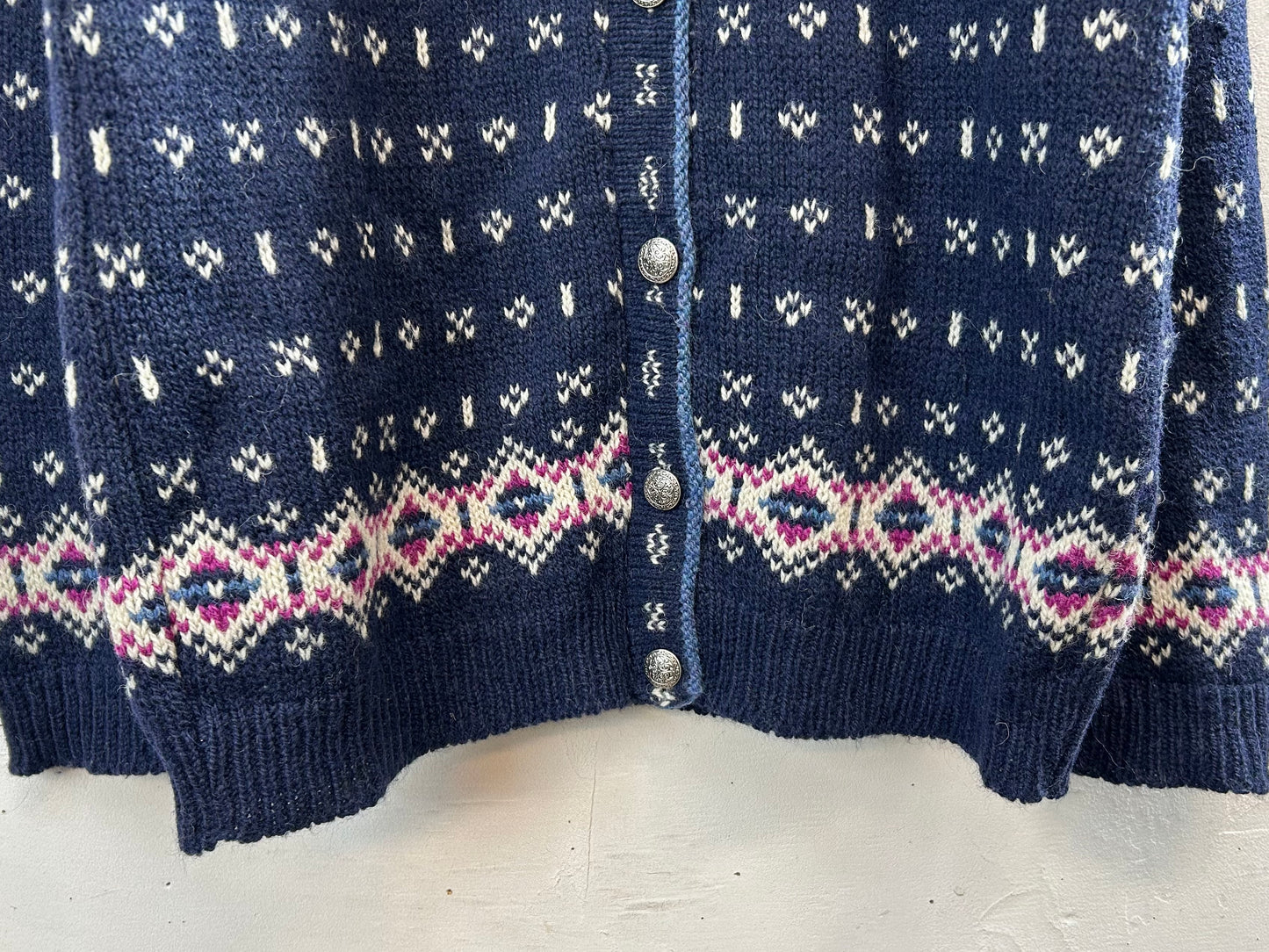 Vintage Nordic Knit Cardigan MADE IN USA 〜L.L.Bean〜 [A29261]