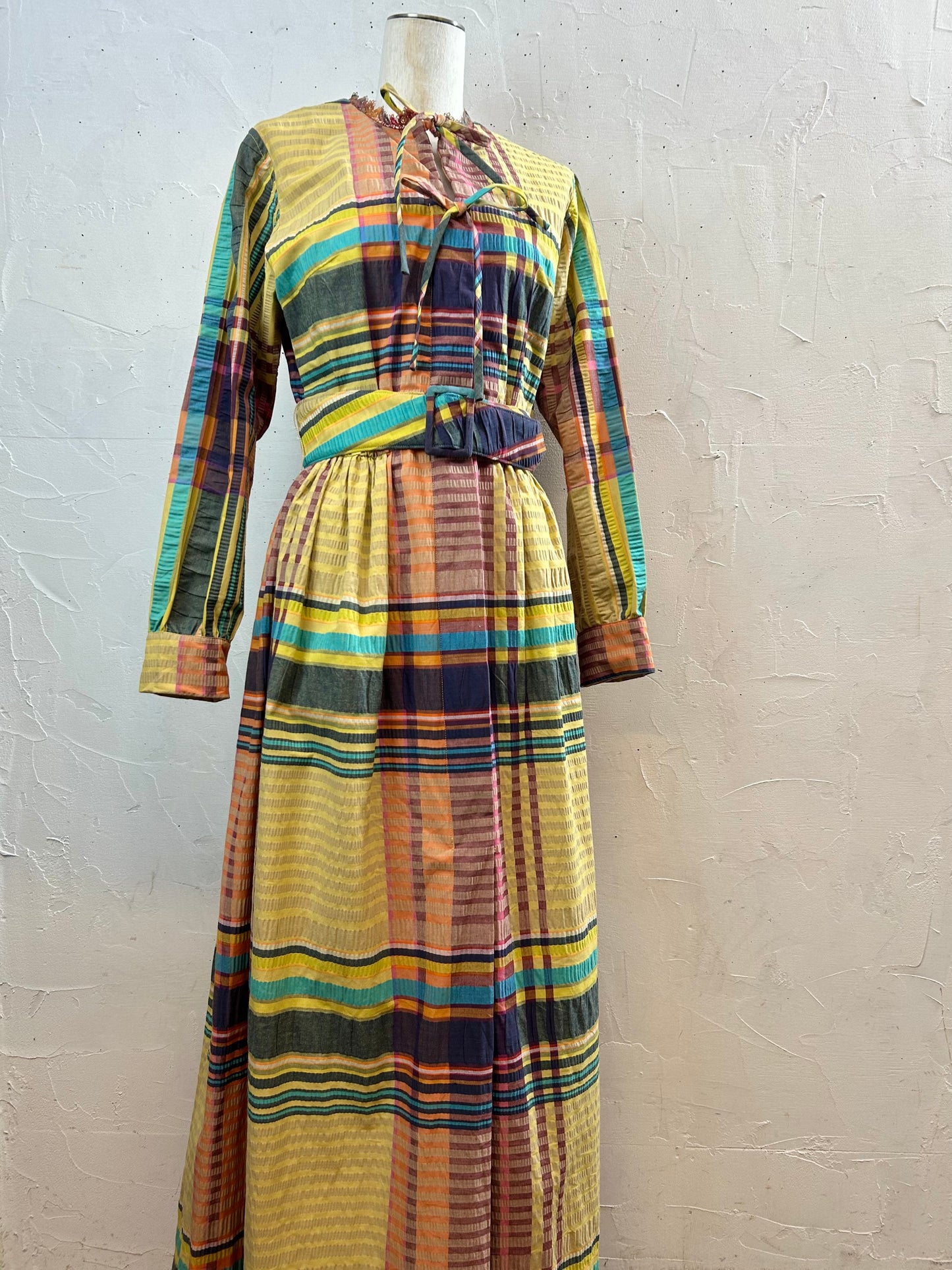 ’70s Plaid Dress [C29704]