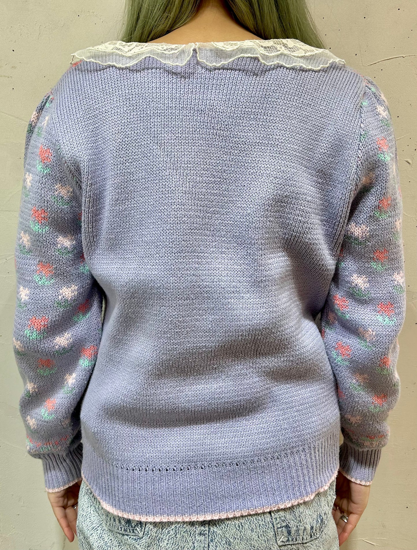 Vintage Cotton Knit Sweater MADE IN USA [B26137]