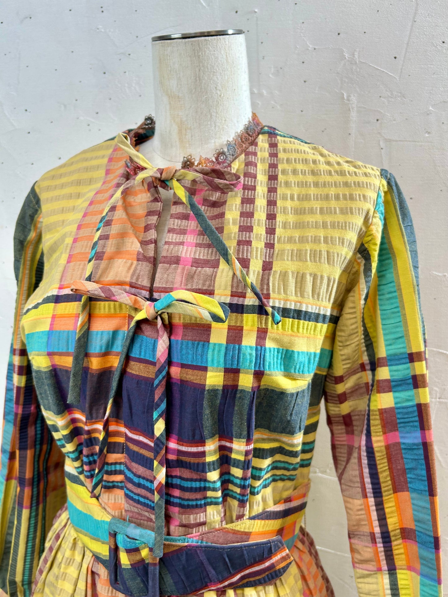 ’70s Plaid Dress [C29704]