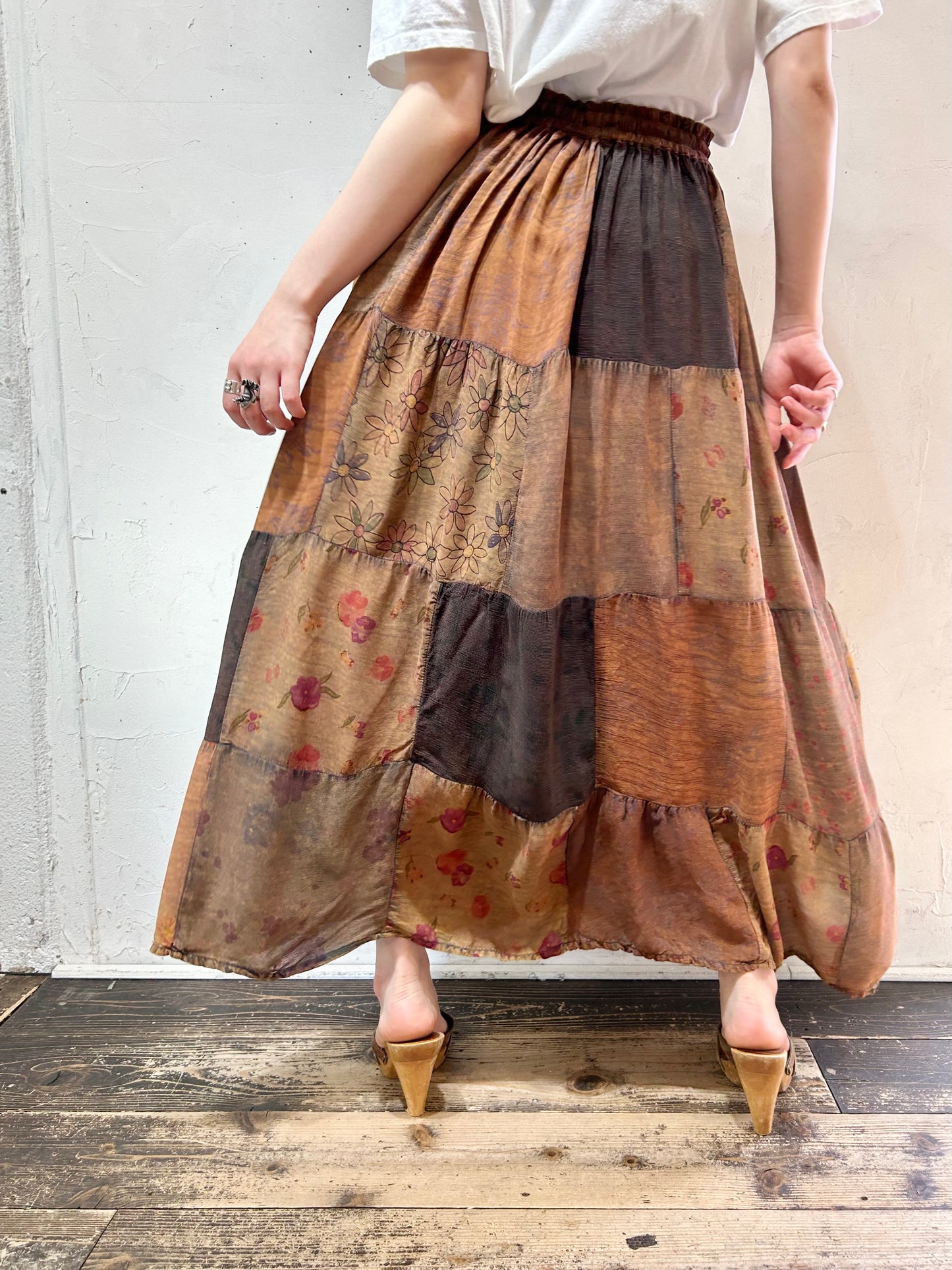 Vintage Patchwork Skirt [D26823]