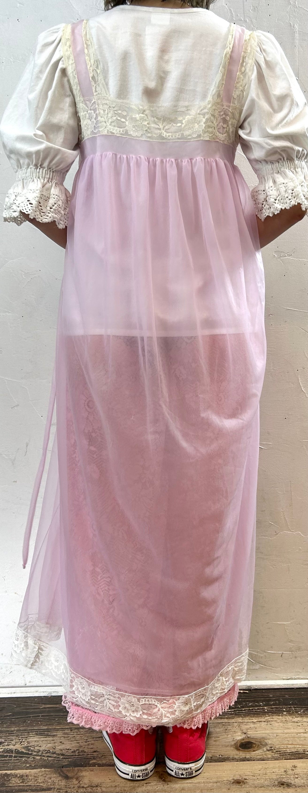 '70s Vintage Lingerie Dress [E27542]