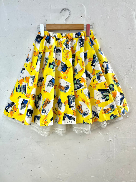 Vintage Tiered Skirt [D29925]