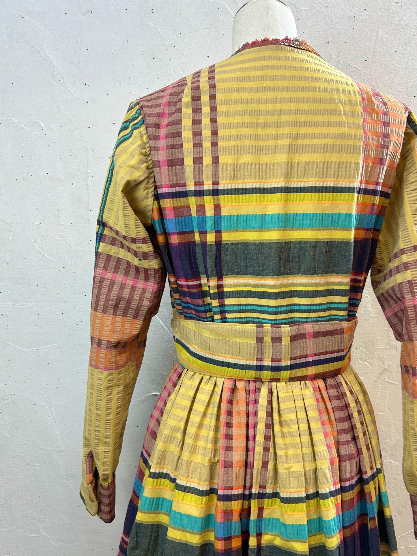 ’70s Plaid Dress [C29704]