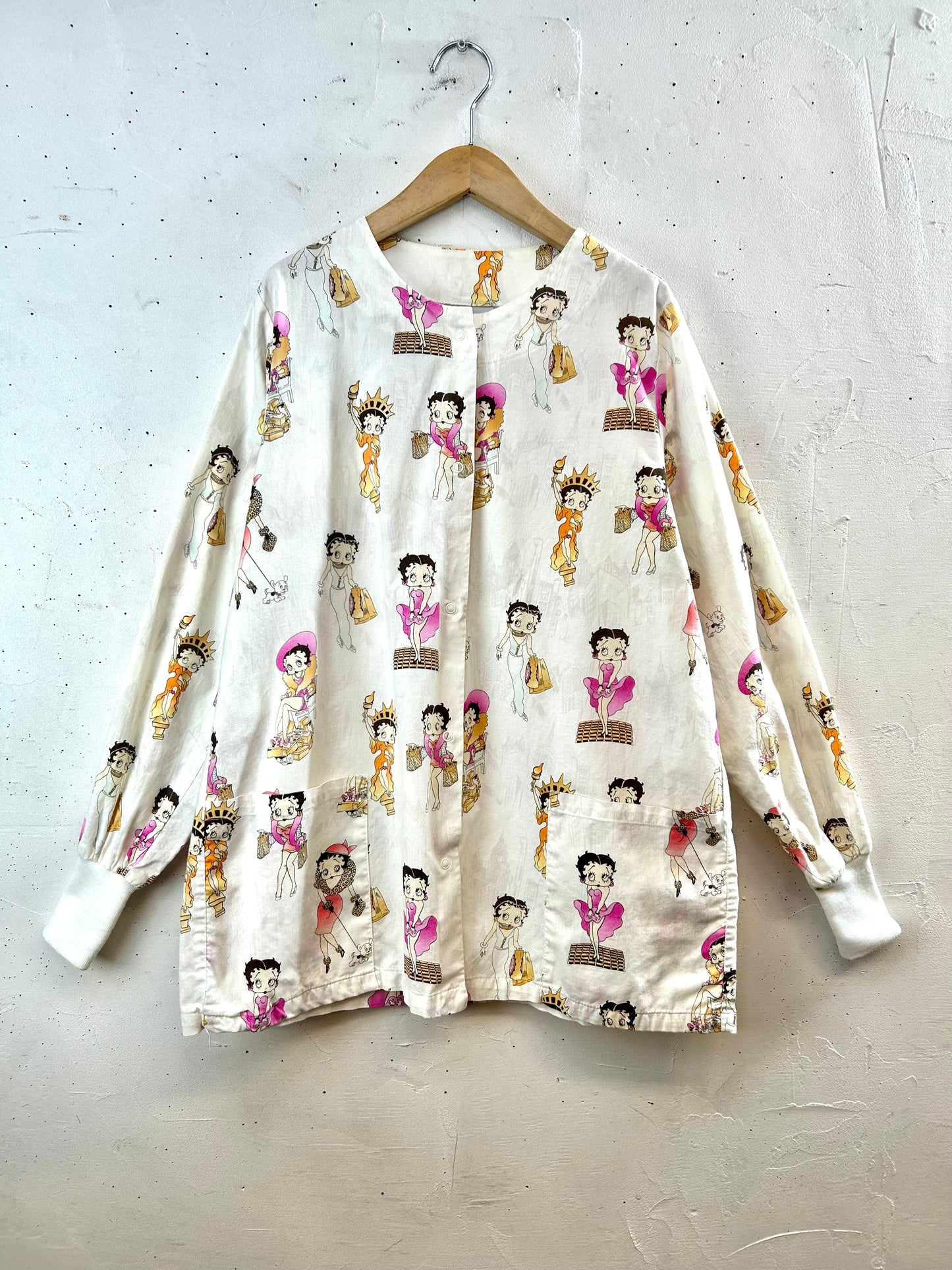 Vintage Hospital Shirt 〜BETTY BOOP〜 [F30566]