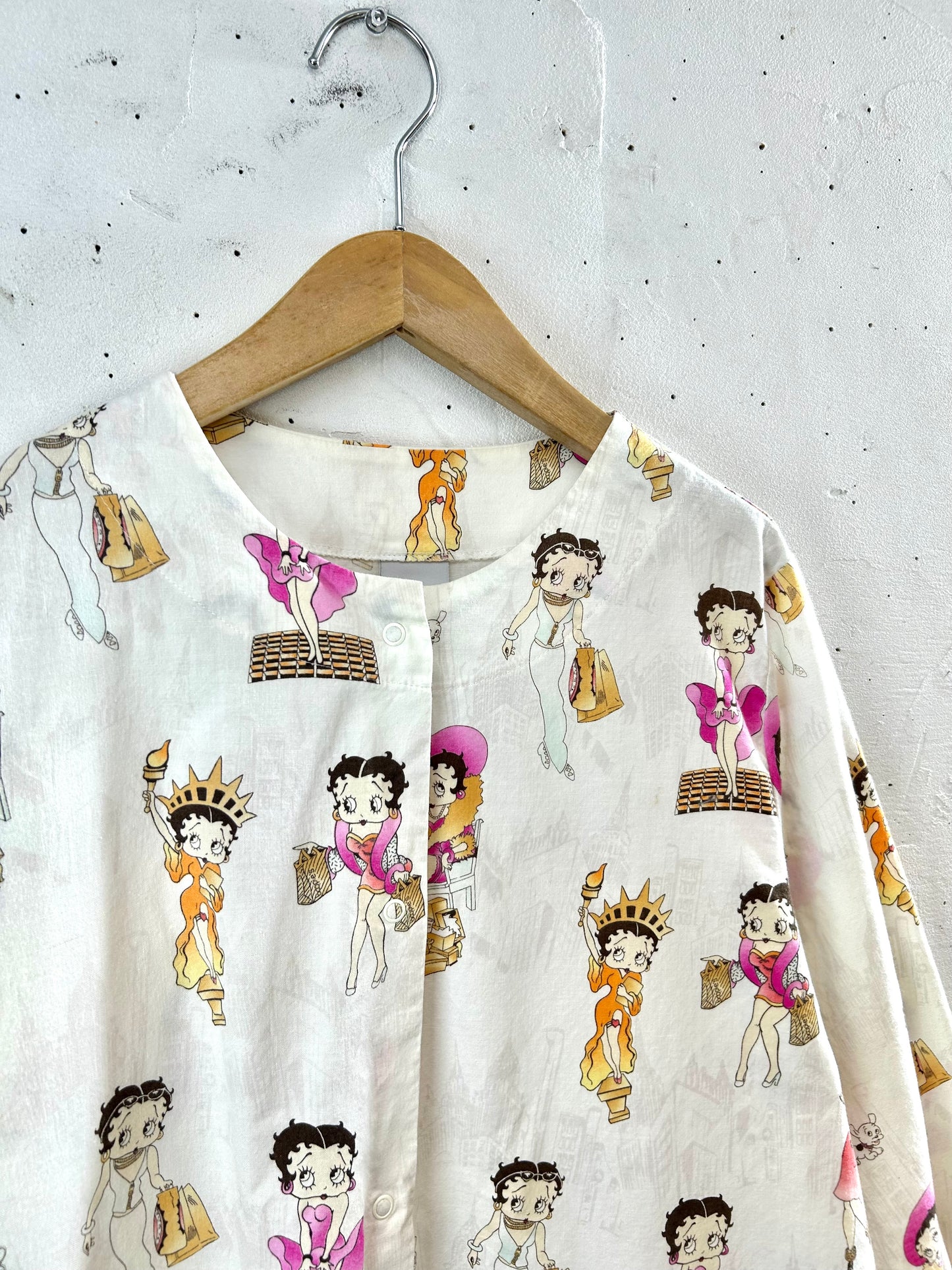 Vintage Hospital Shirt 〜BETTY BOOP〜 [F30566]