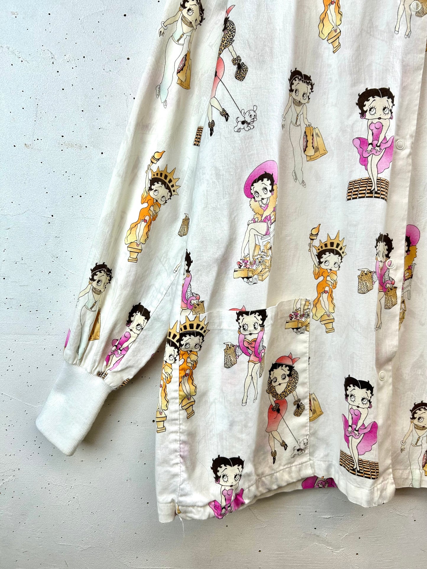 Vintage Hospital Shirt 〜BETTY BOOP〜 [F30566]