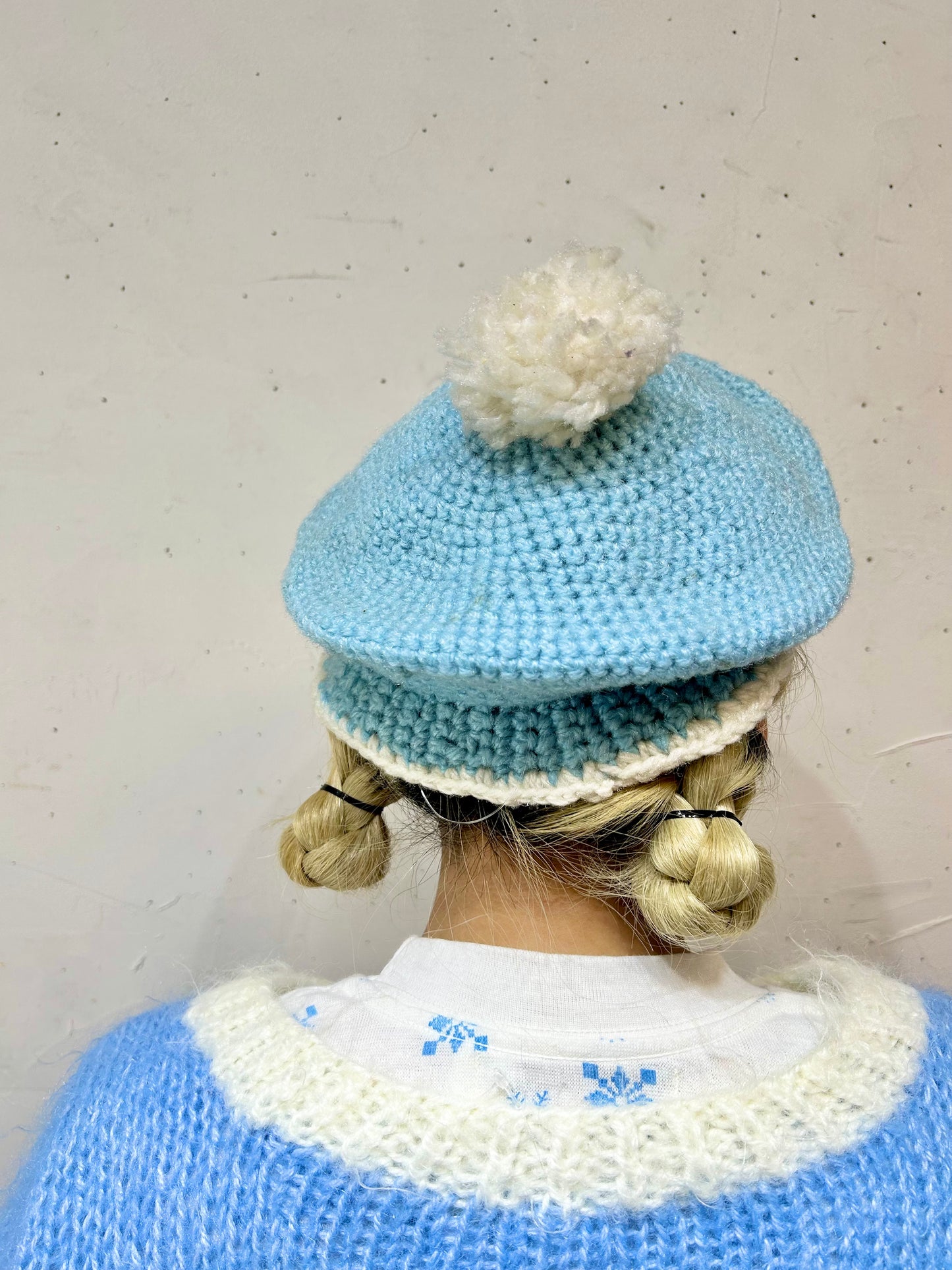 Vintage Knit Beret Hat [L25696]