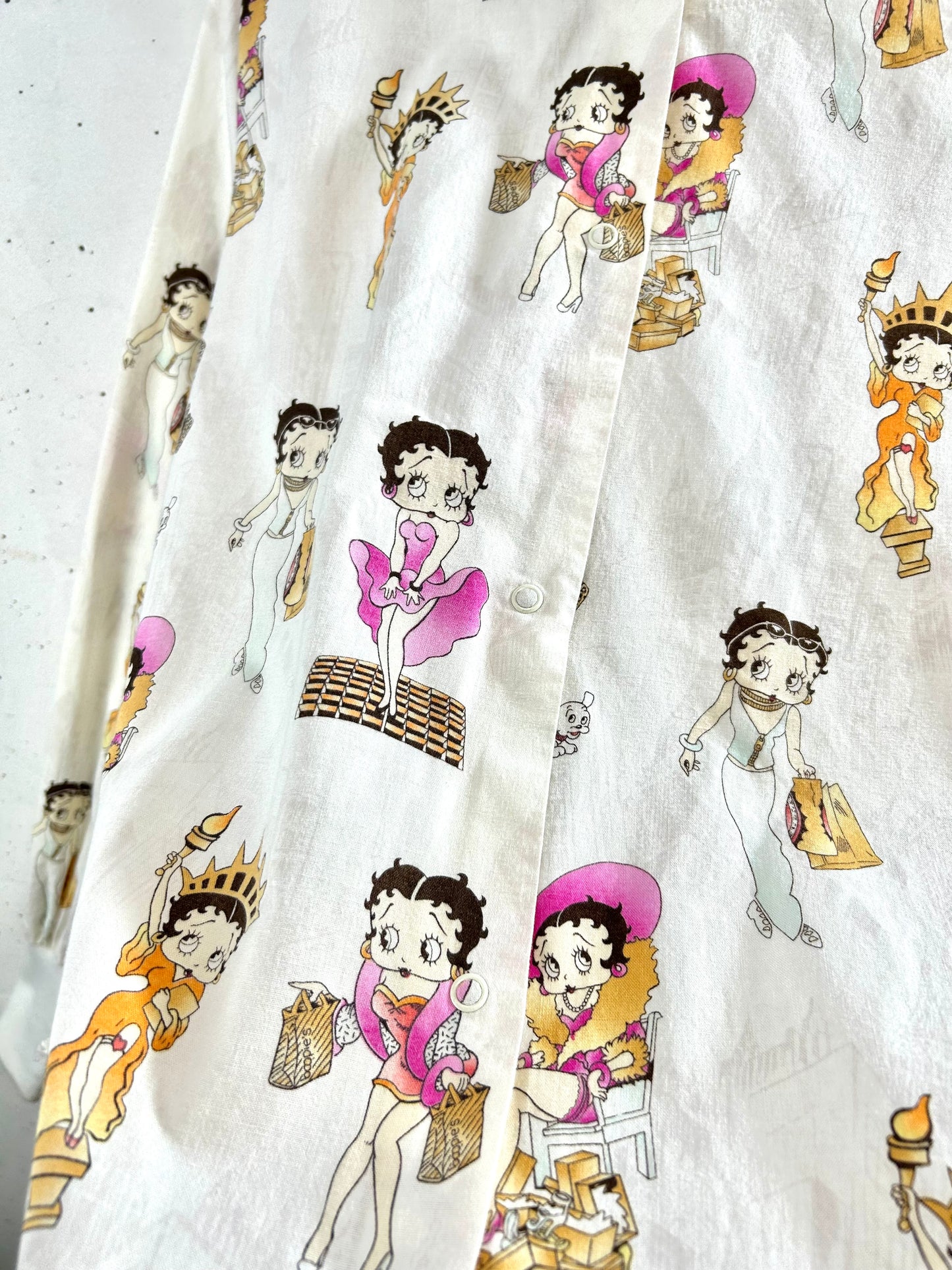 Vintage Hospital Shirt 〜BETTY BOOP〜 [F30566]