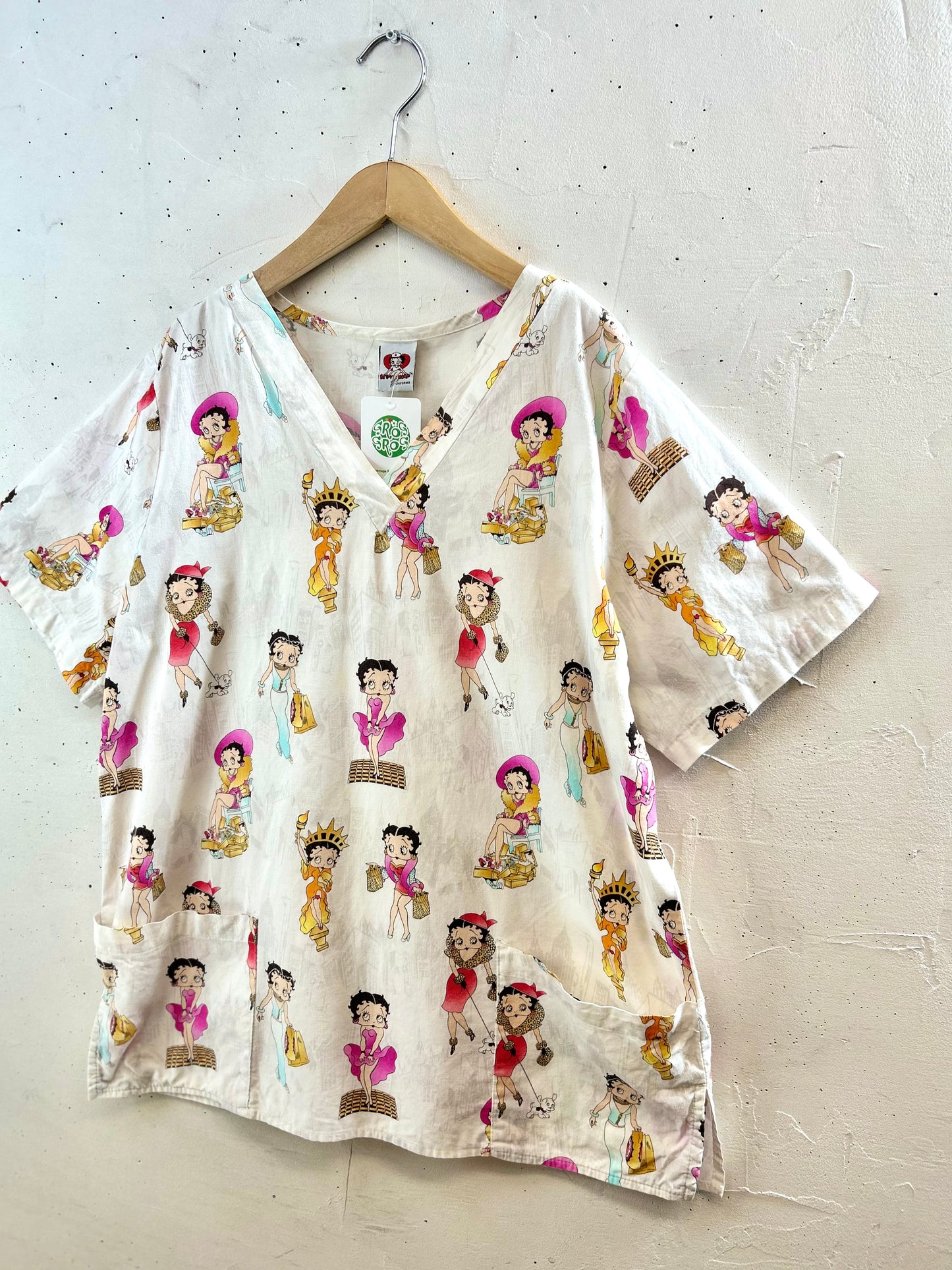 Vintage Hospital Shirt 〜BETTY BOOP〜 [G30796]