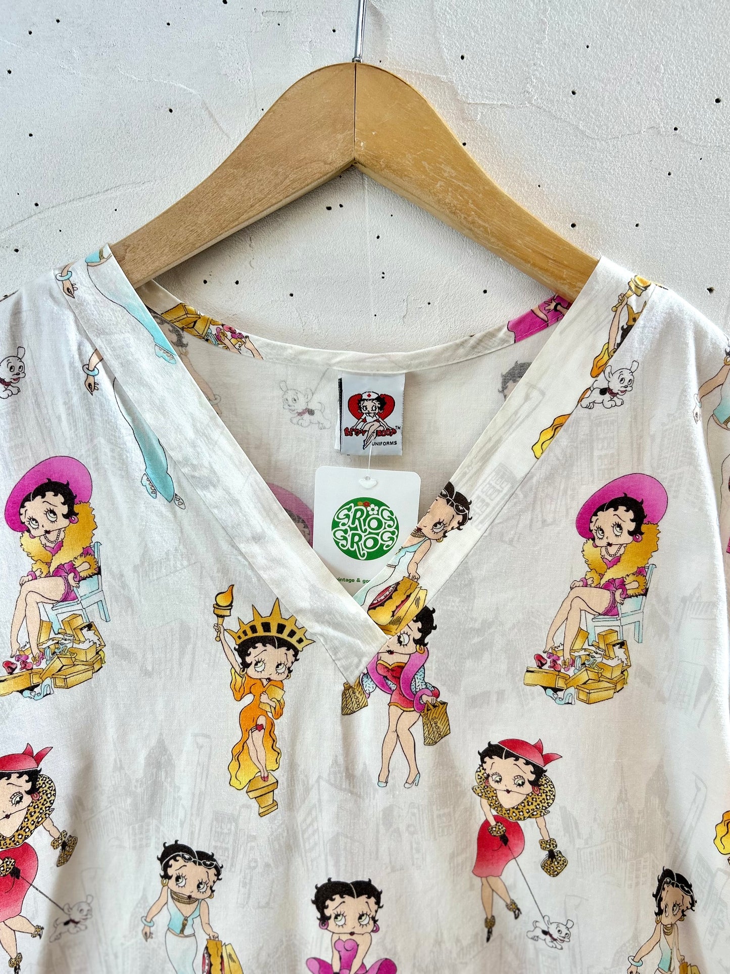 Vintage Hospital Shirt 〜BETTY BOOP〜 [G30796]