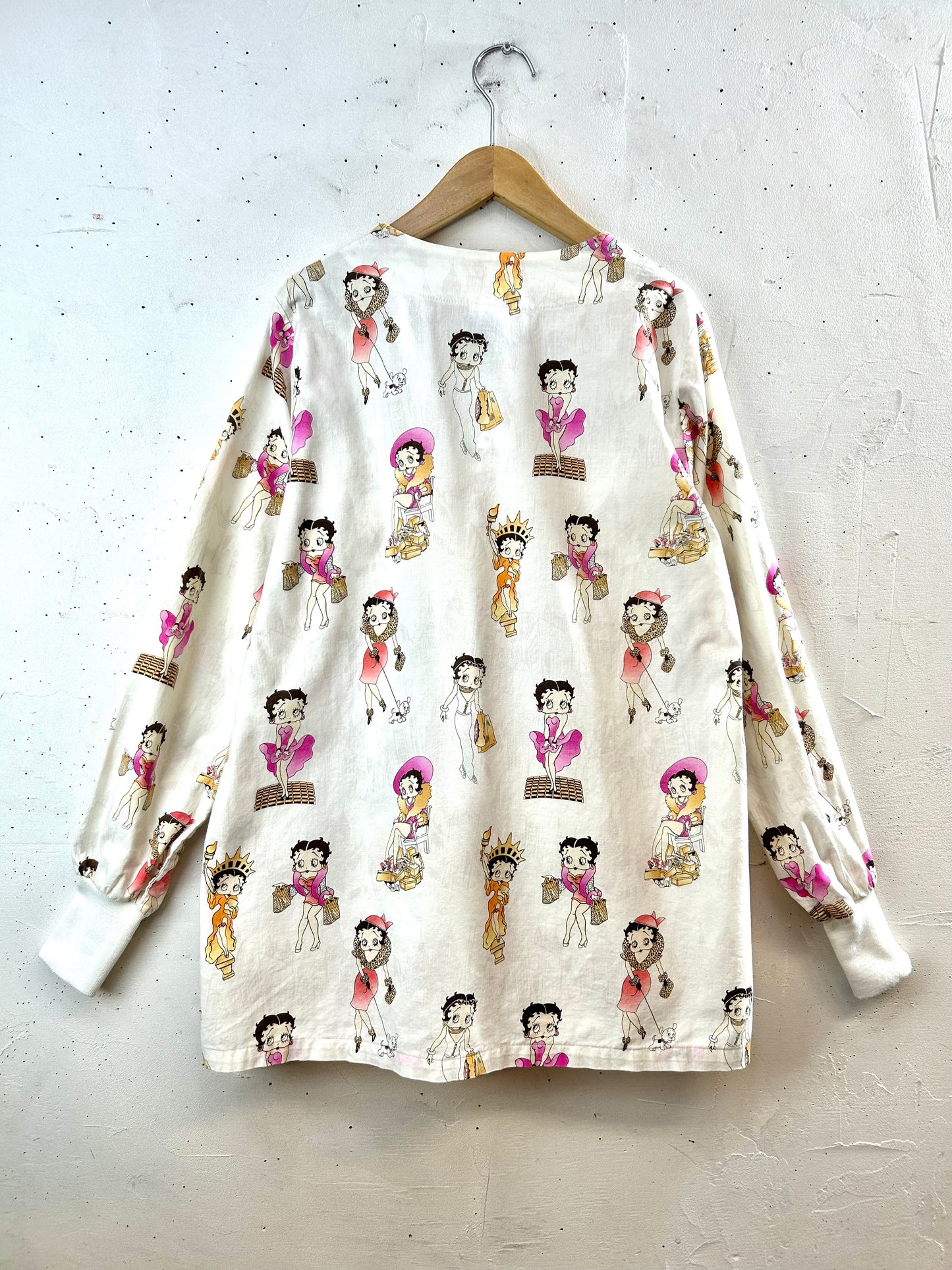 Vintage Hospital Shirt 〜BETTY BOOP〜 [F30566]