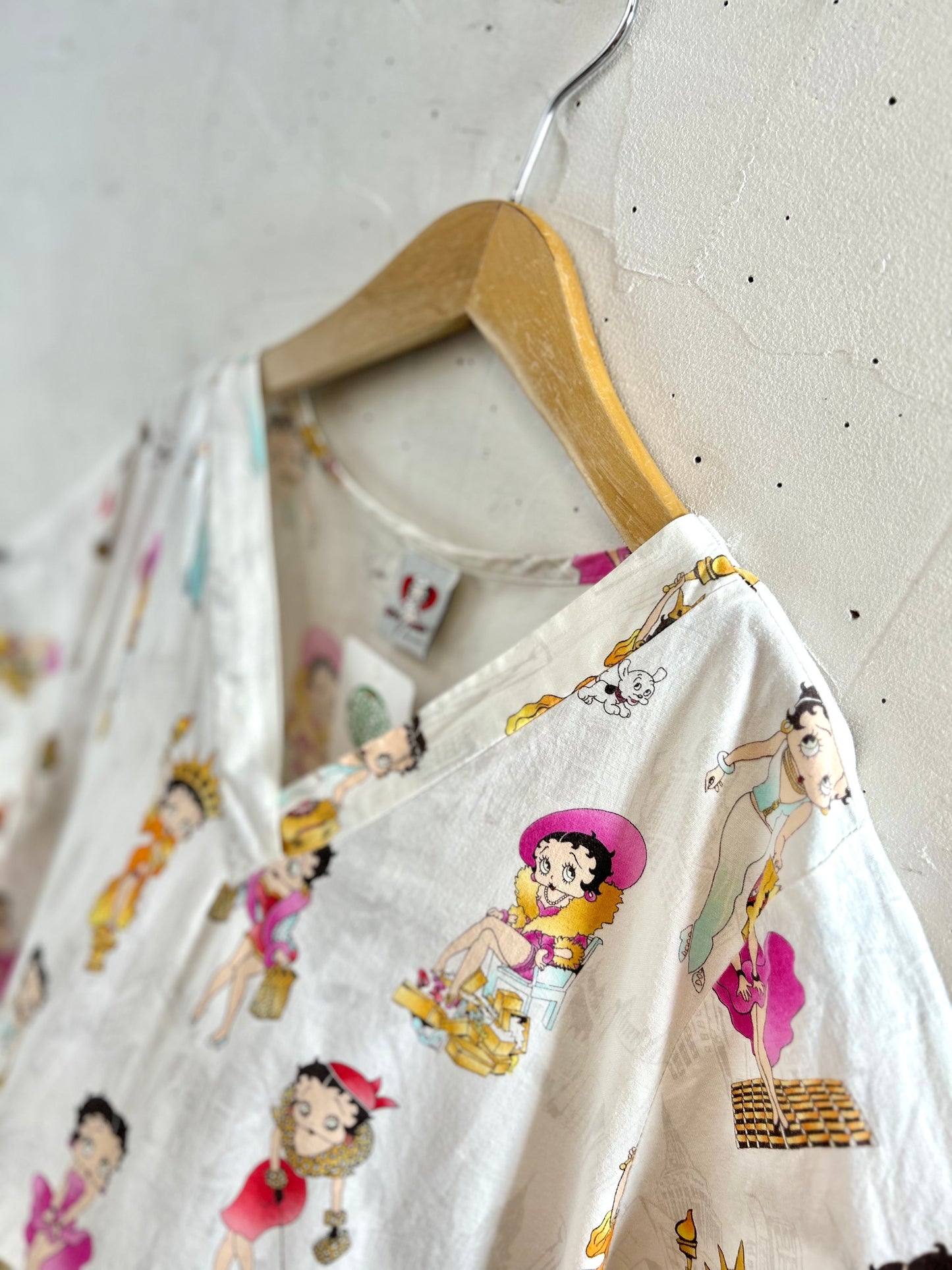 Vintage Hospital Shirt 〜BETTY BOOP〜 [G30796]