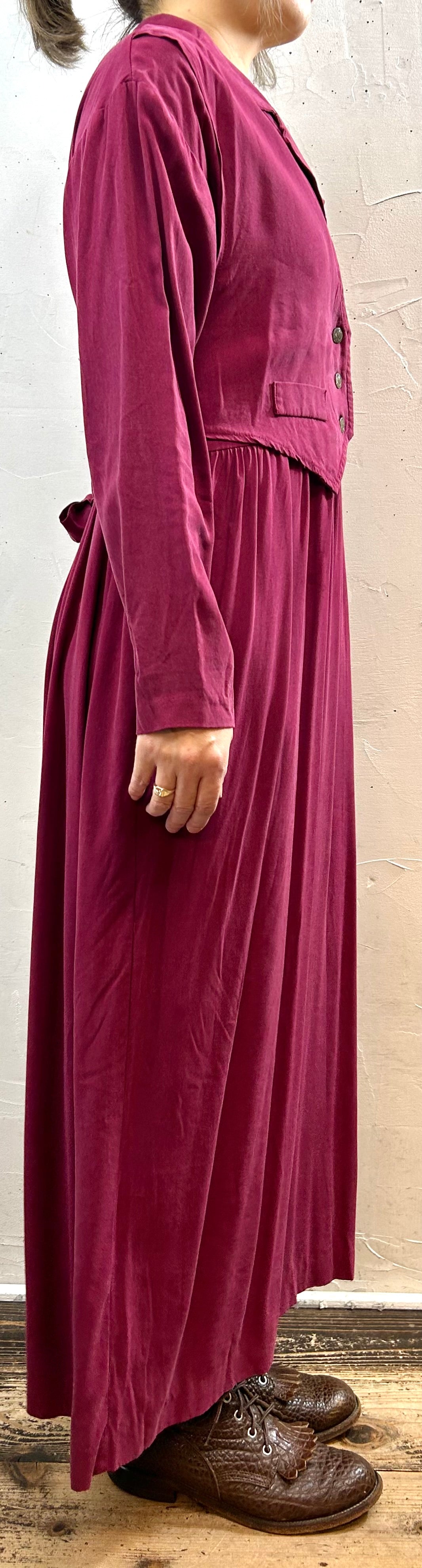 Vintage Layered Style Dress  [K28821]