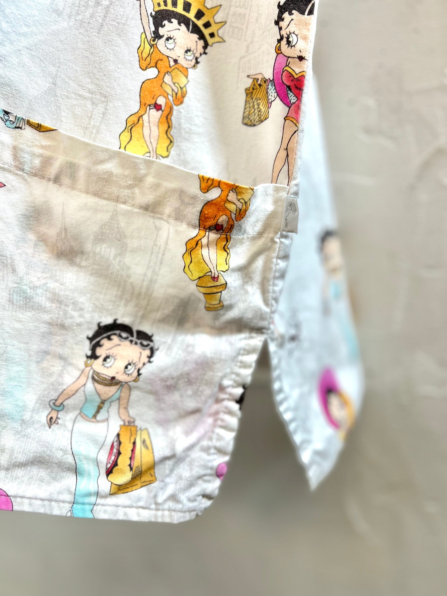 Vintage Hospital Shirt 〜BETTY BOOP〜 [G30796]
