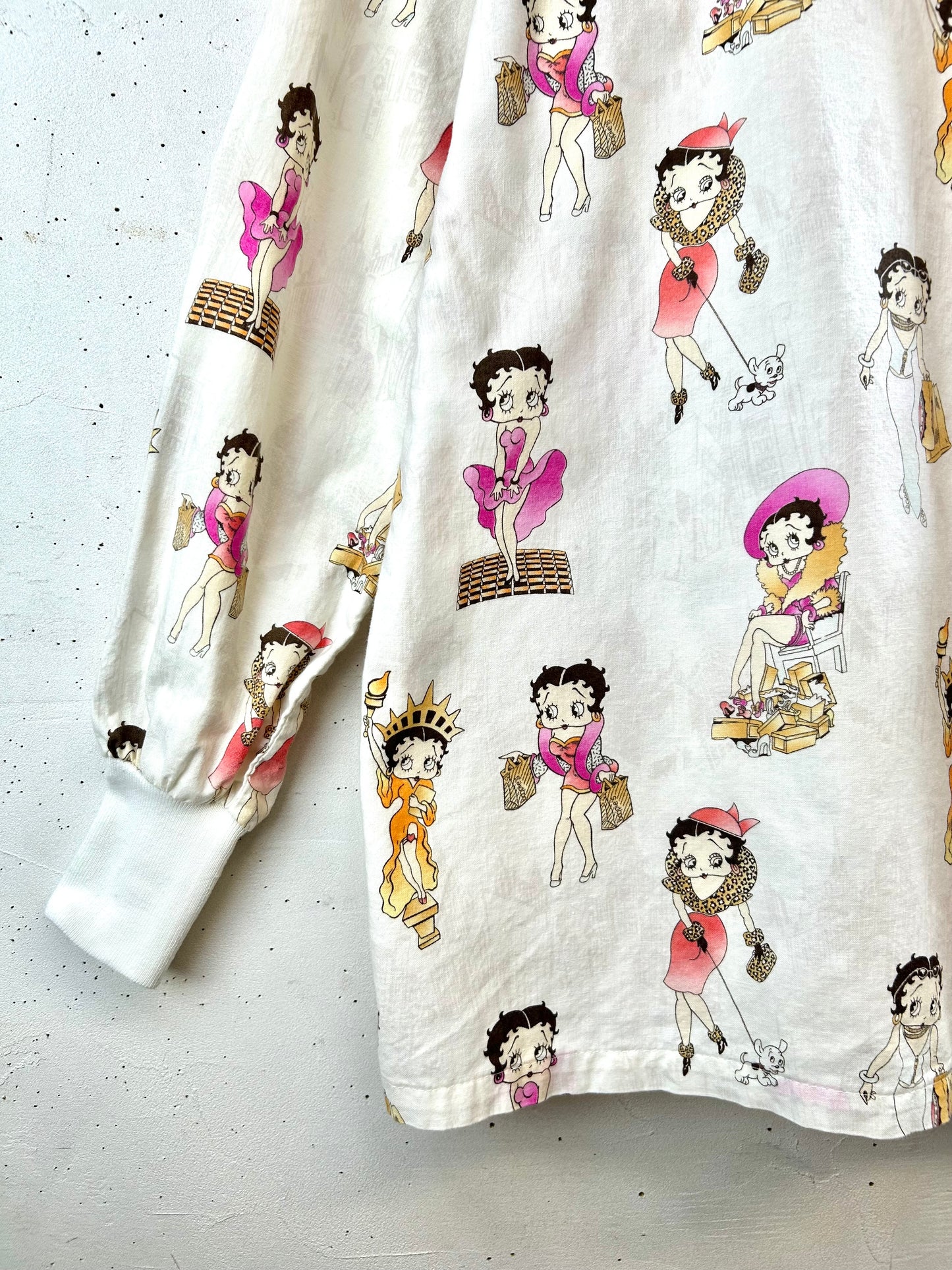Vintage Hospital Shirt 〜BETTY BOOP〜 [F30566]