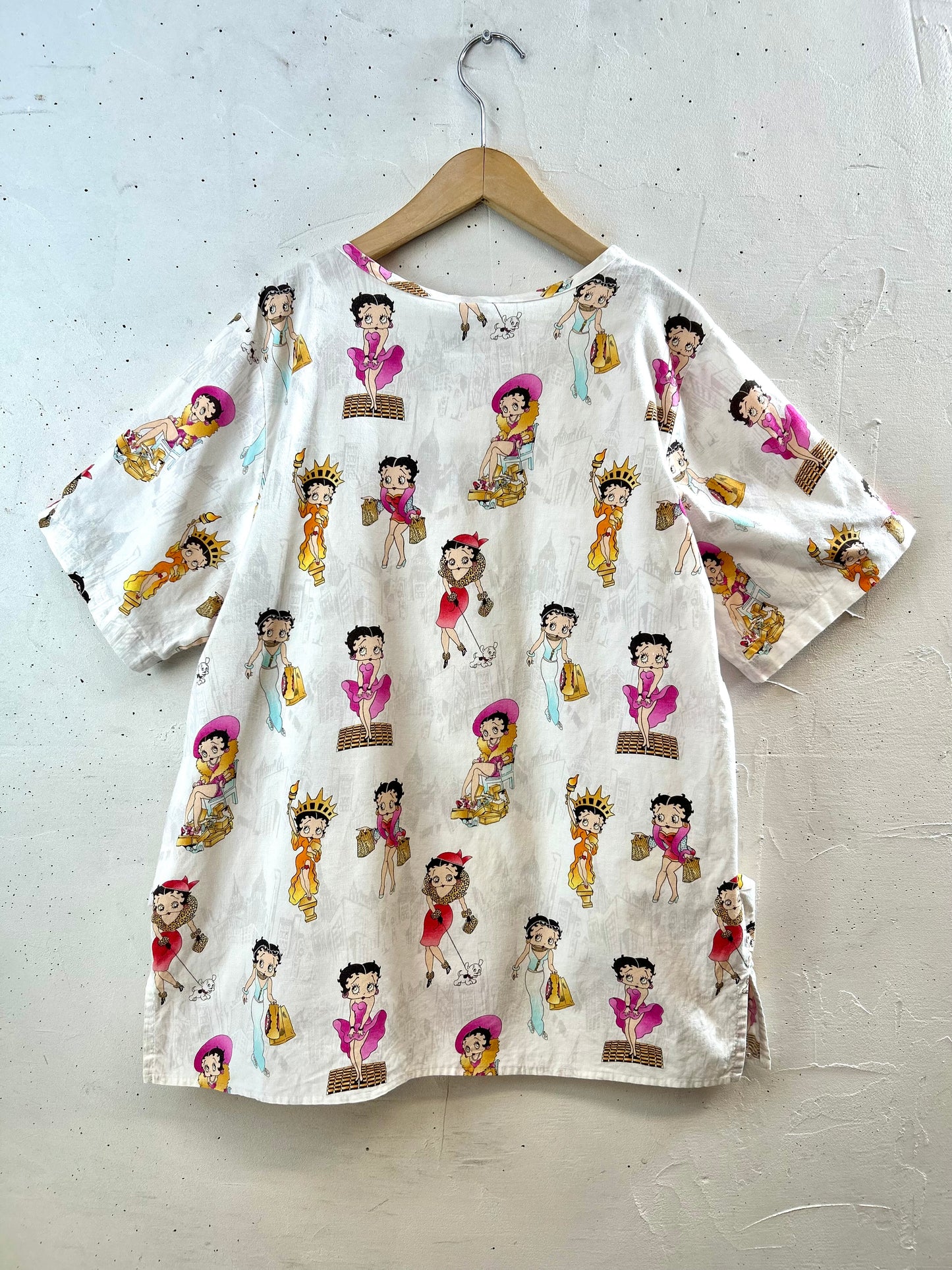 Vintage Hospital Shirt 〜BETTY BOOP〜 [G30796]